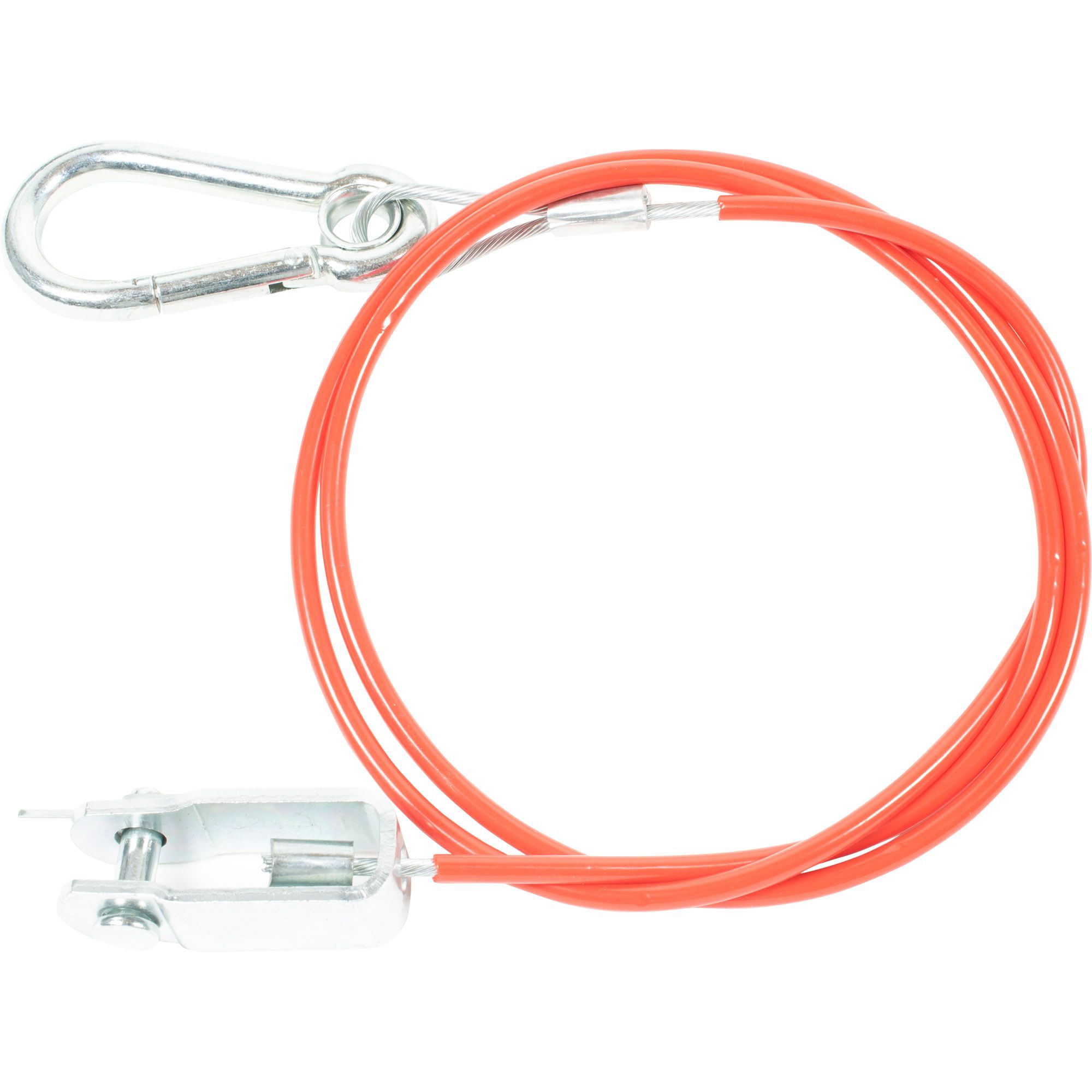 Abreißseil mit Gabel und Bolzen, L 1050 mm, rot Abreißseil mit Gabel und Bolzen, L 1050 mm, rot