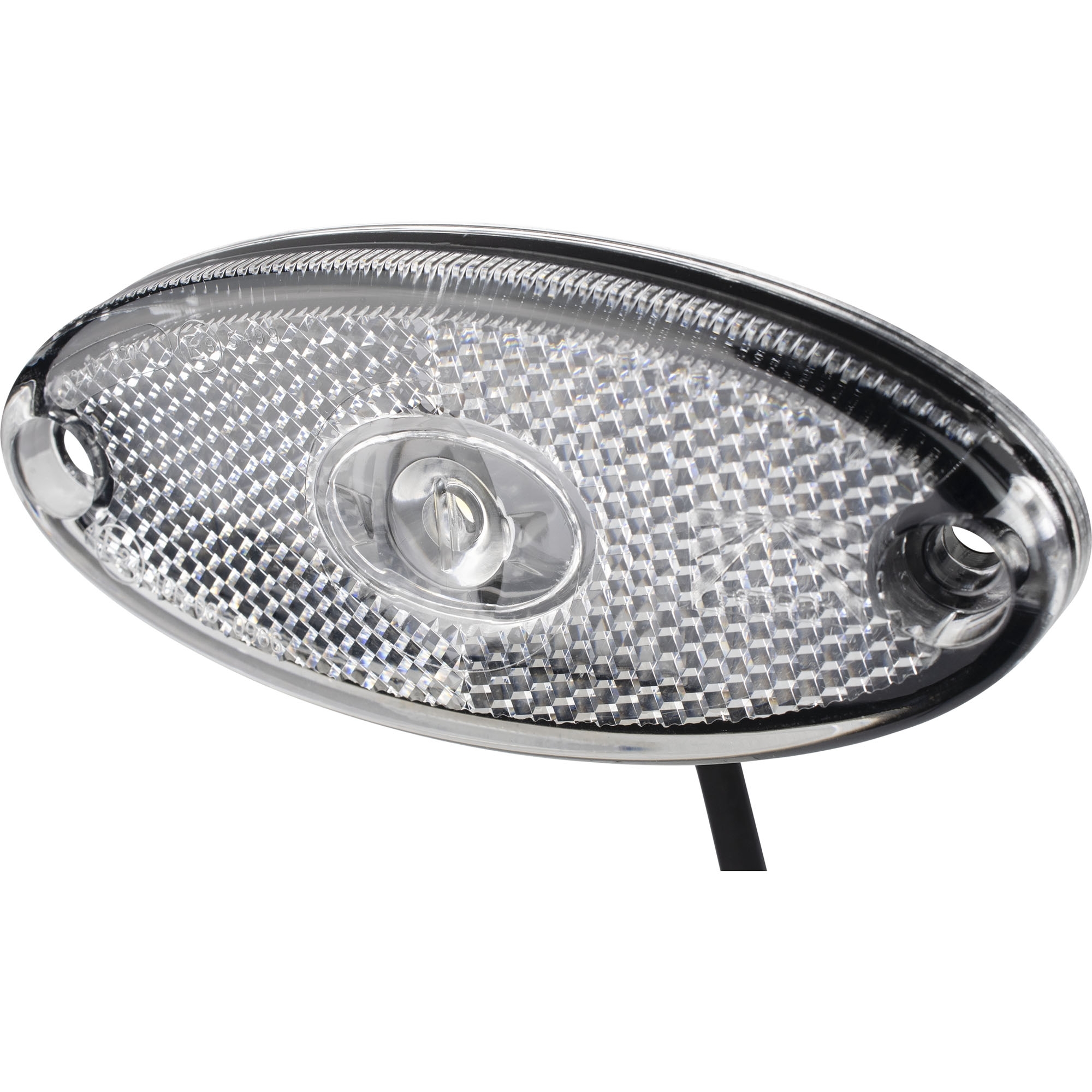 Begrenzungsleuchte Aspöck Flatpoint 2 LED, weiß, DC-Kabel