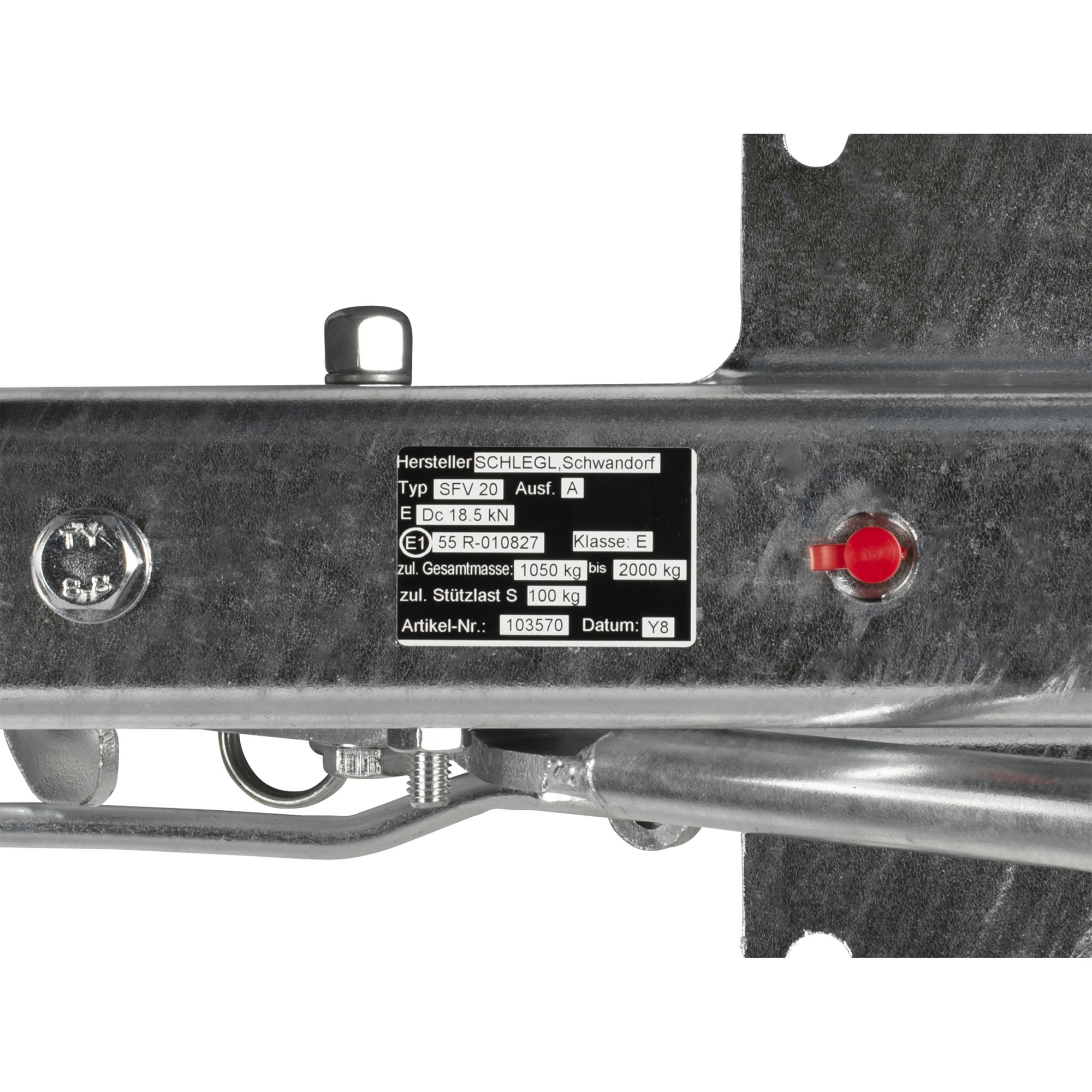 Auflaufkopf Schlegl SFV 20 mit Stützradhalter