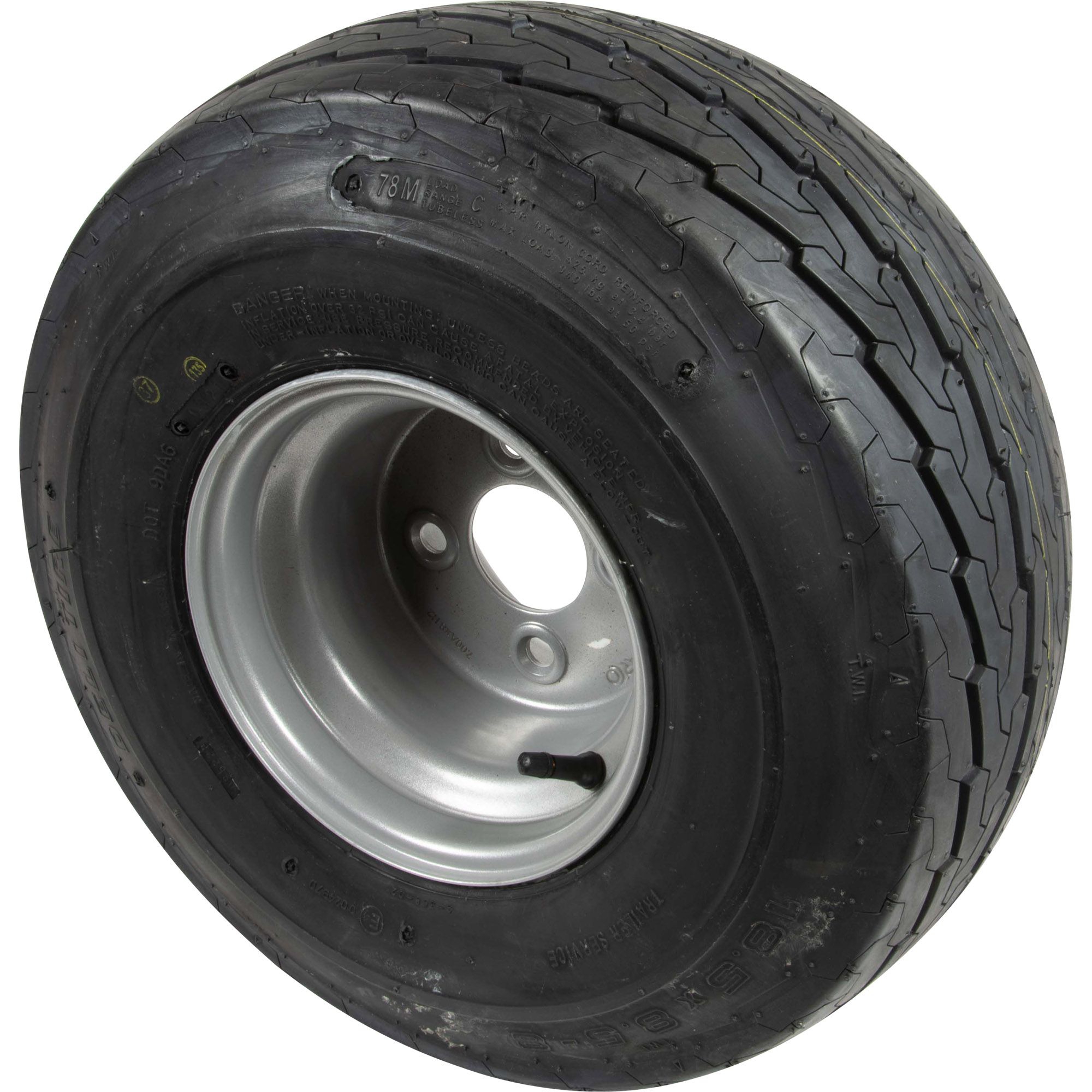 Rad 18.5x8.5-8 Felge 7.00Ax8H2, ET0, 4x100, LI 78M