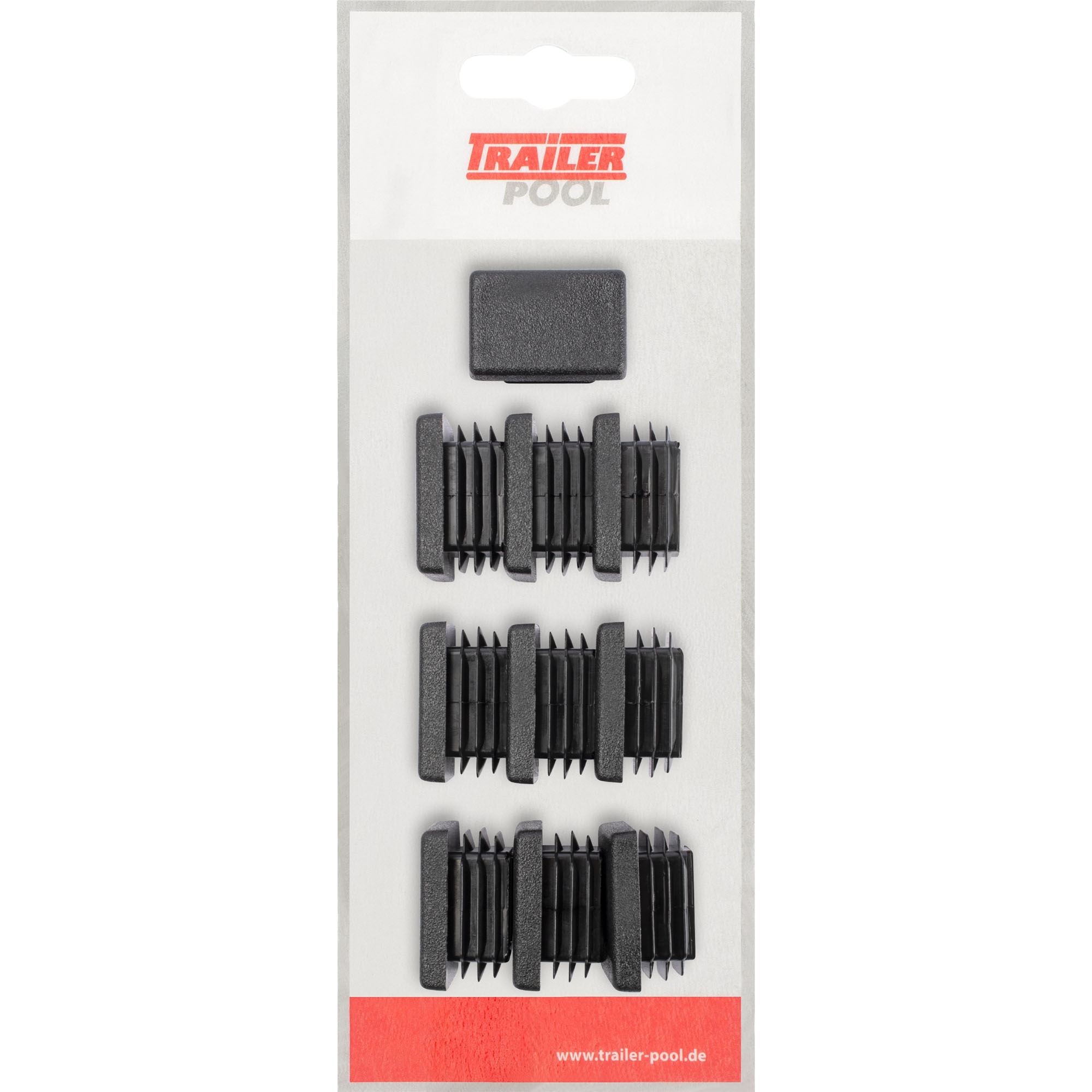 10 x Kunststoff-Stopfen 30 x 20 mm, WS 1,0 - 3,0 mm
