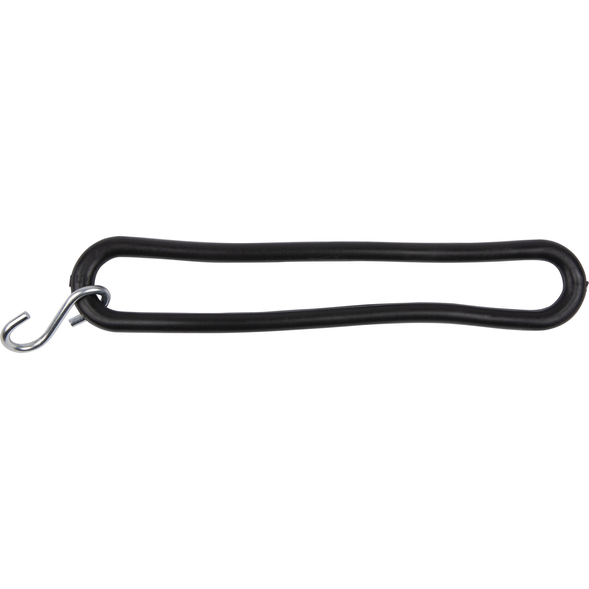 Gummispannring mit Haken L 200 mm, Ø 8 mm, schwarz