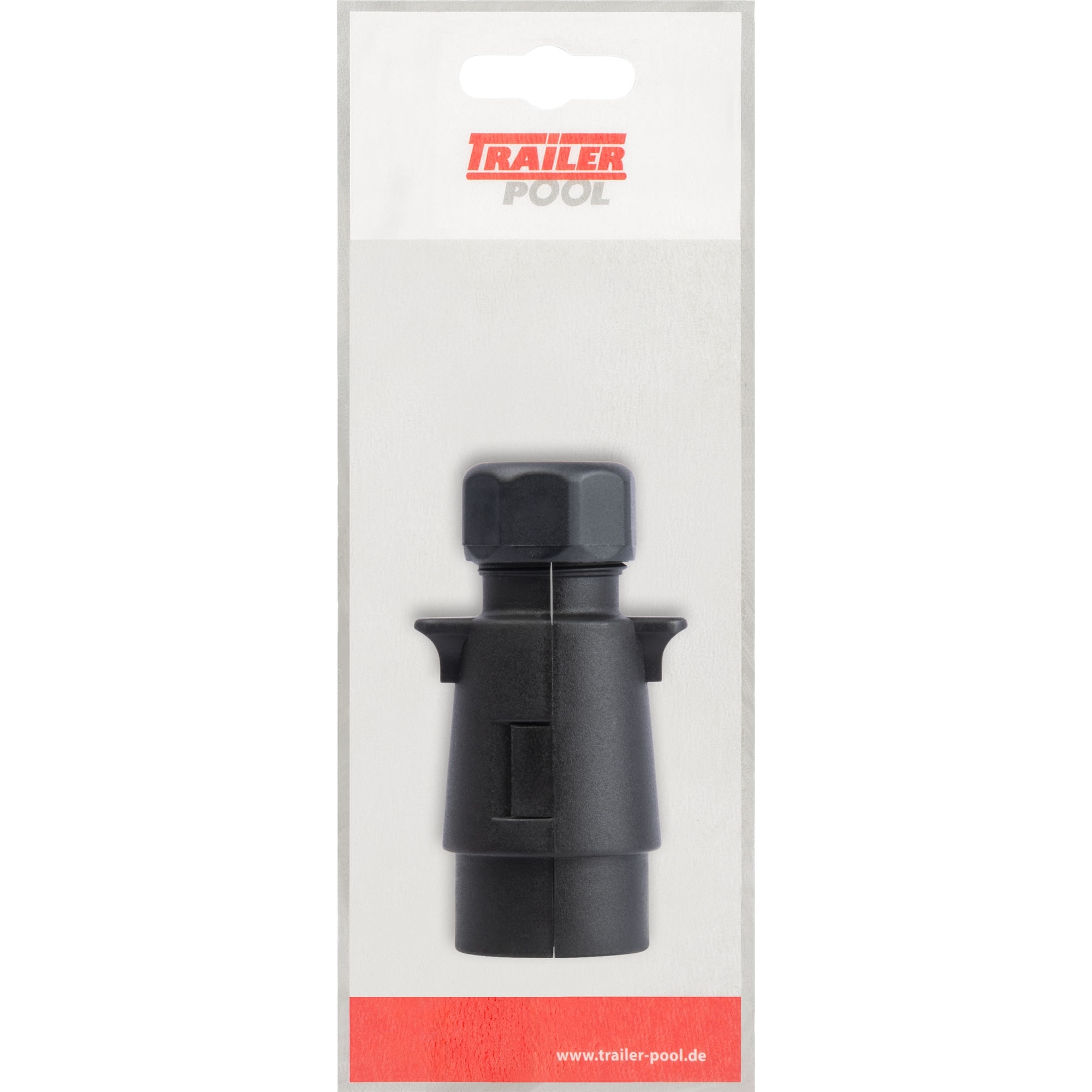 Stecker 7-polig, 12V, Kunststoff, Flachsteckanschluss