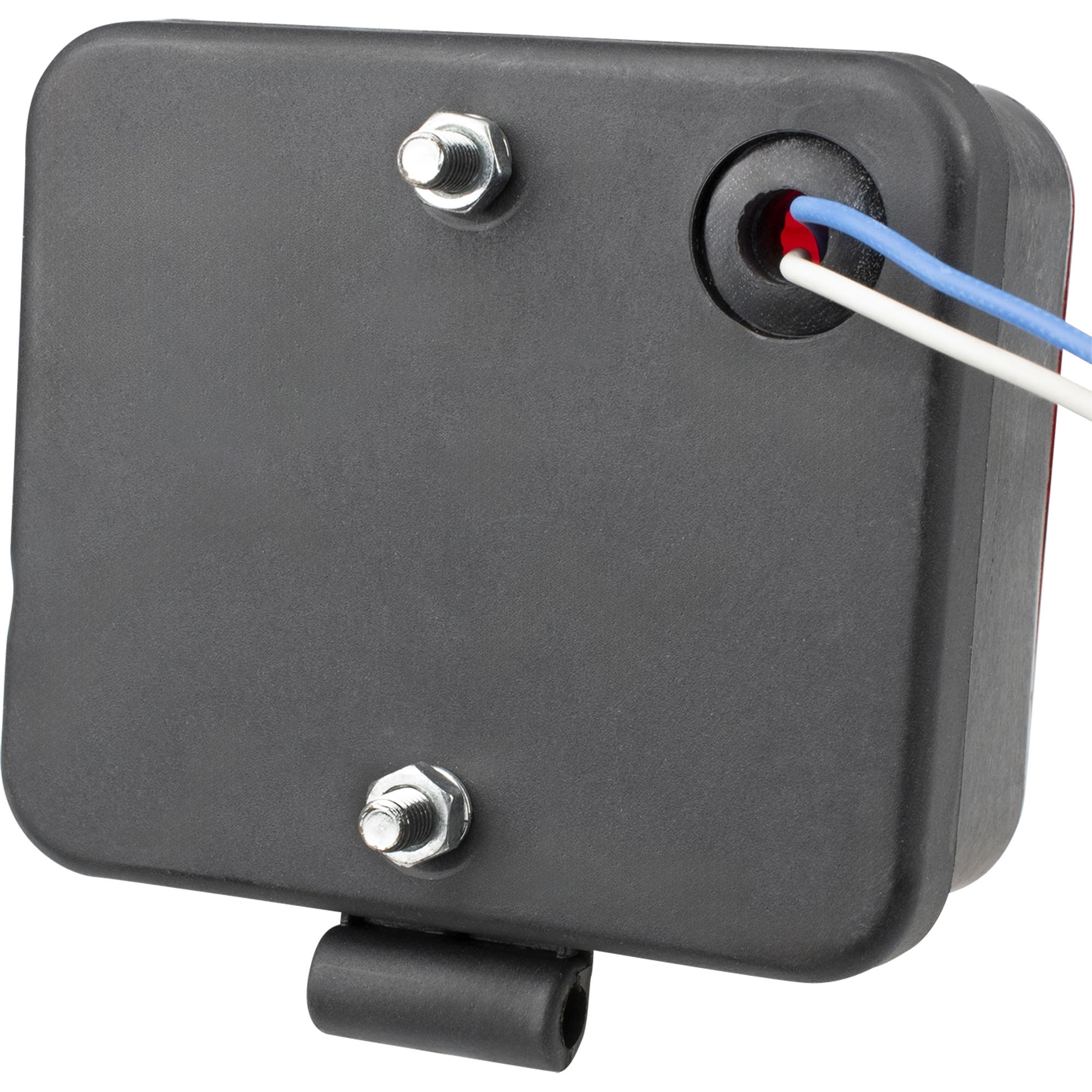Nebelschlussleuchte, eckig, mit Halter, rot, 12 V