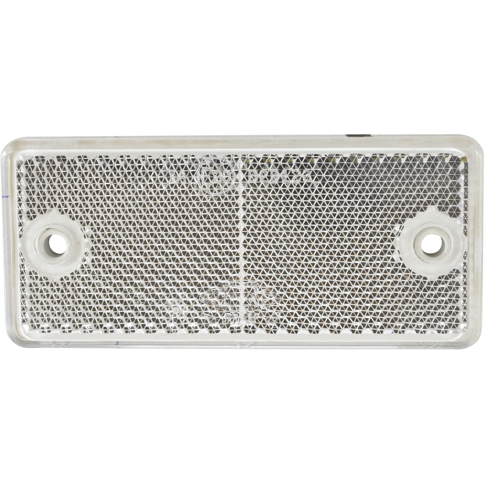 Rückstrahler 90 x 40 mm, weiß, zum Schrauben Rückstrahler 90 x 40 mm, weiß, zum Schrauben