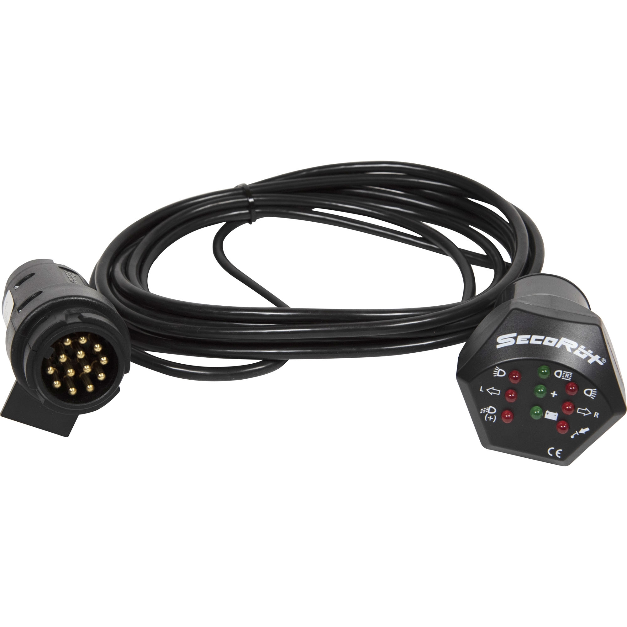 Prüfbox für Anhängersteckdose 7 & 13 pol.12 Volt