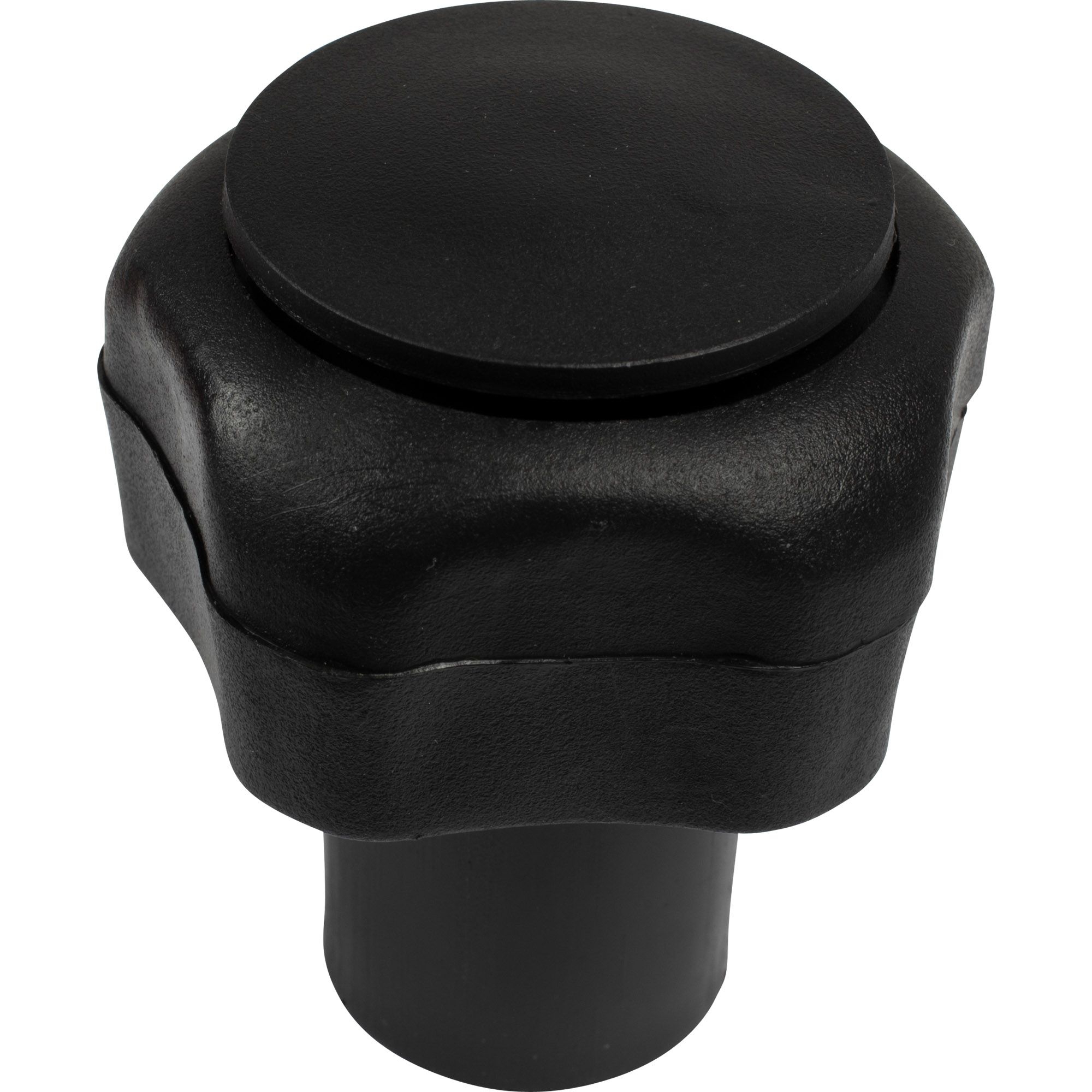Griff für Stützradkurbel, Innen-Ø 10 mm, schwarz