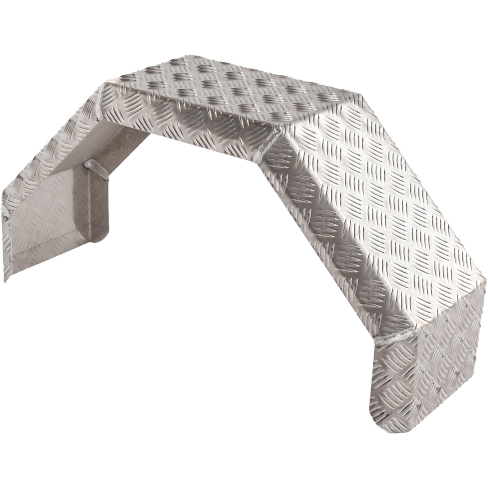 Einachs-Kotflügel eckig, Alu, B 220 mm, SW 800 mm