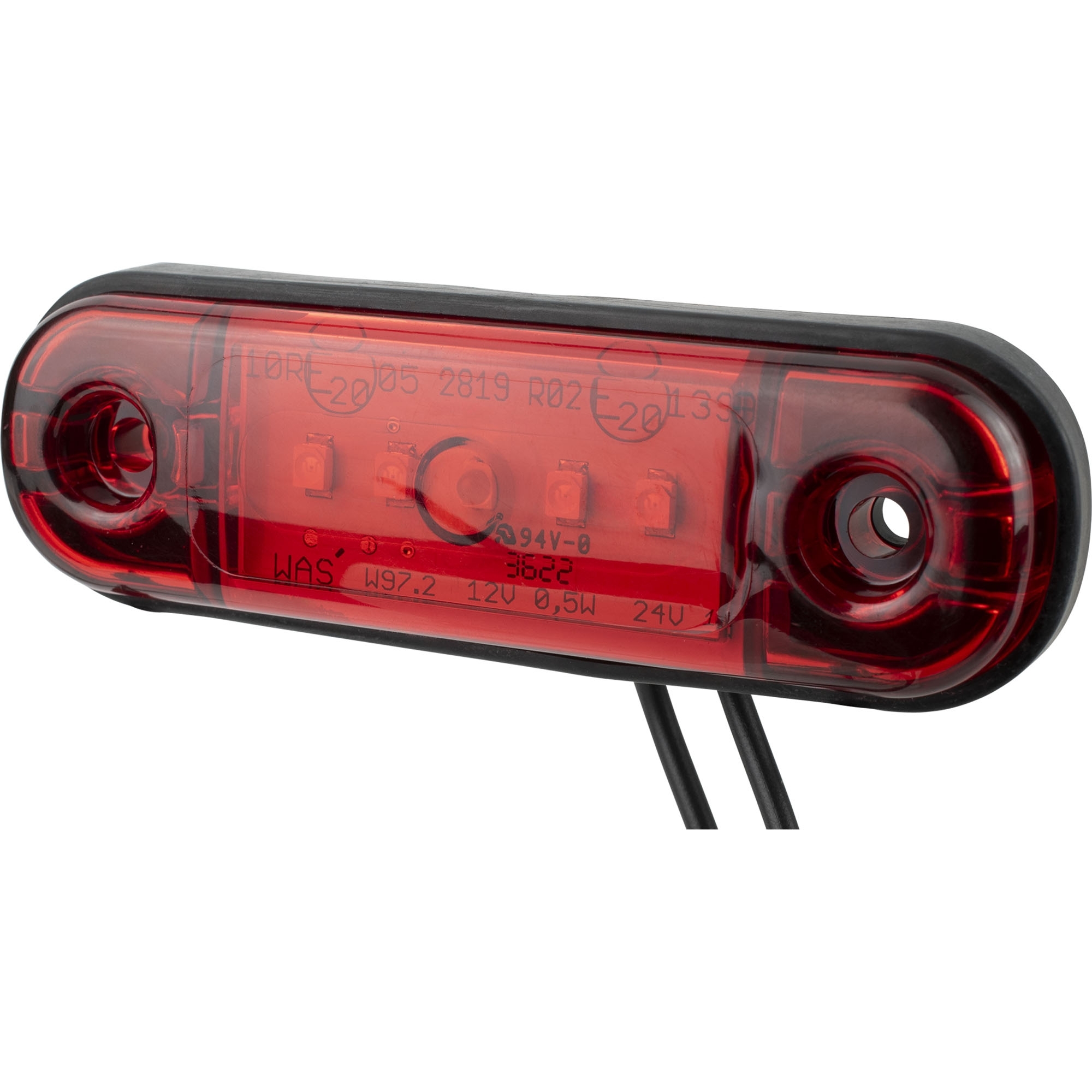 Begrenzungsleuchte LED, rot, 12-24 Volt