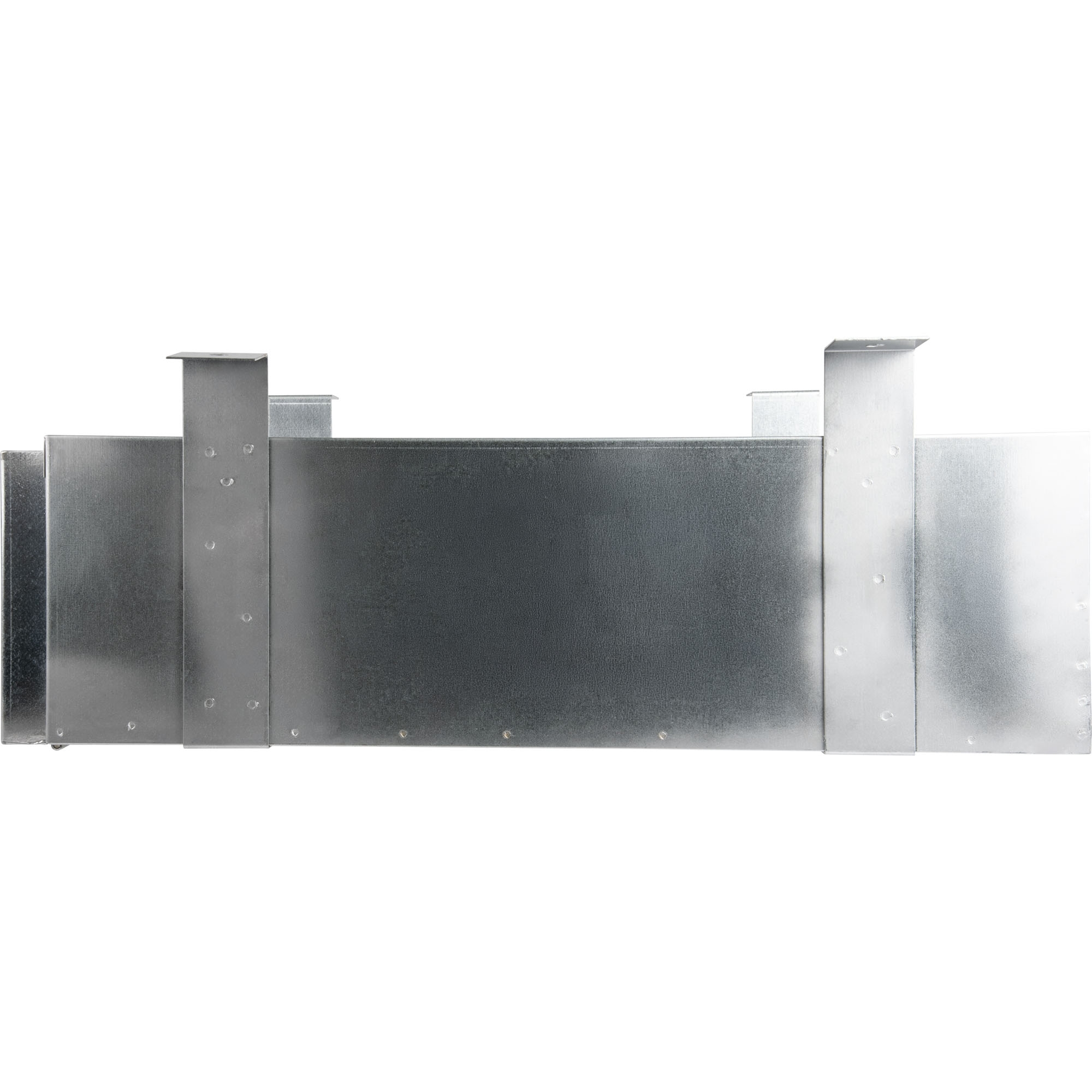 Staubox, verzinkt, mit Bügelhalter, B400 x T620 x H180 mm