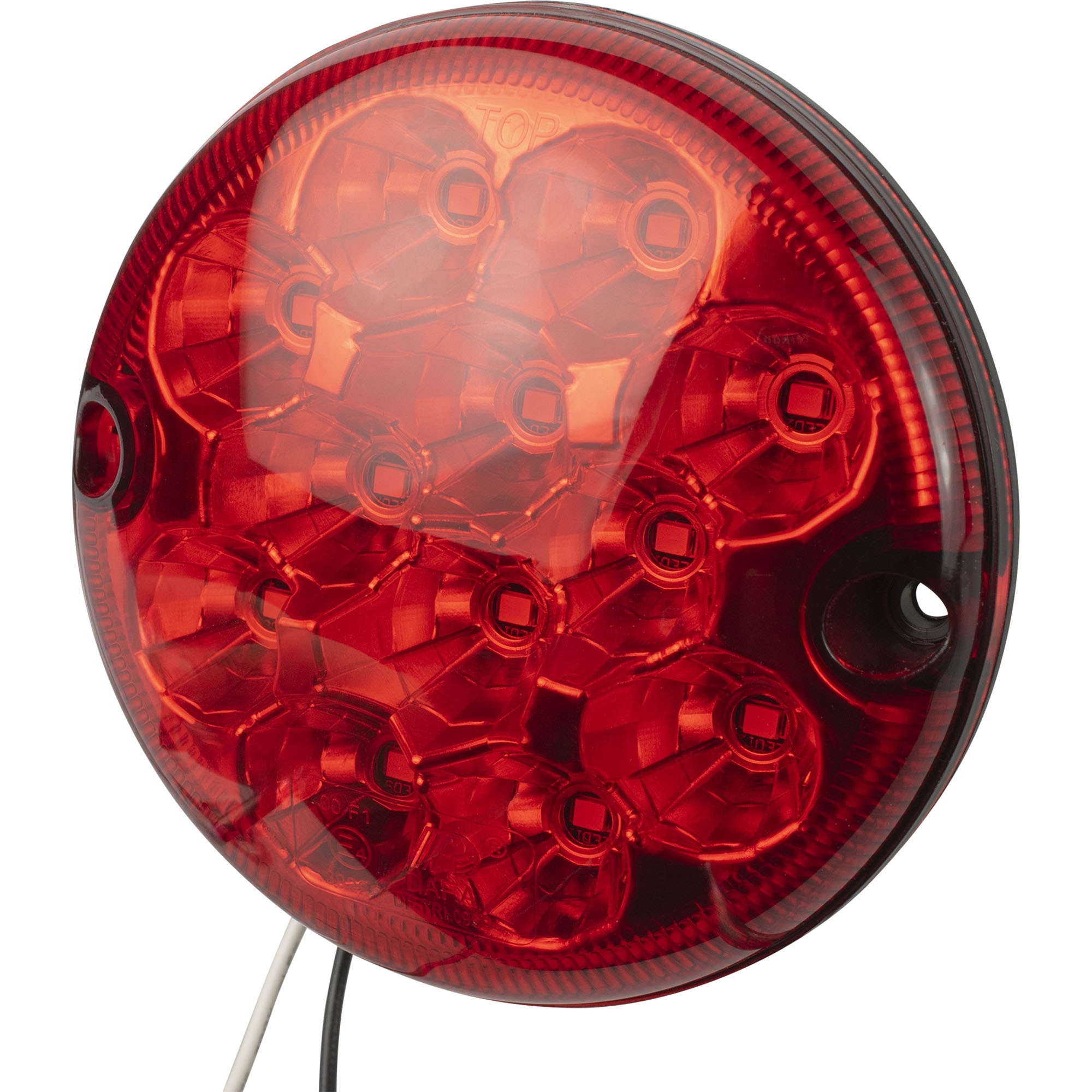 Nebelschlussleuchte LED, rund, rot, 12 - 24 V