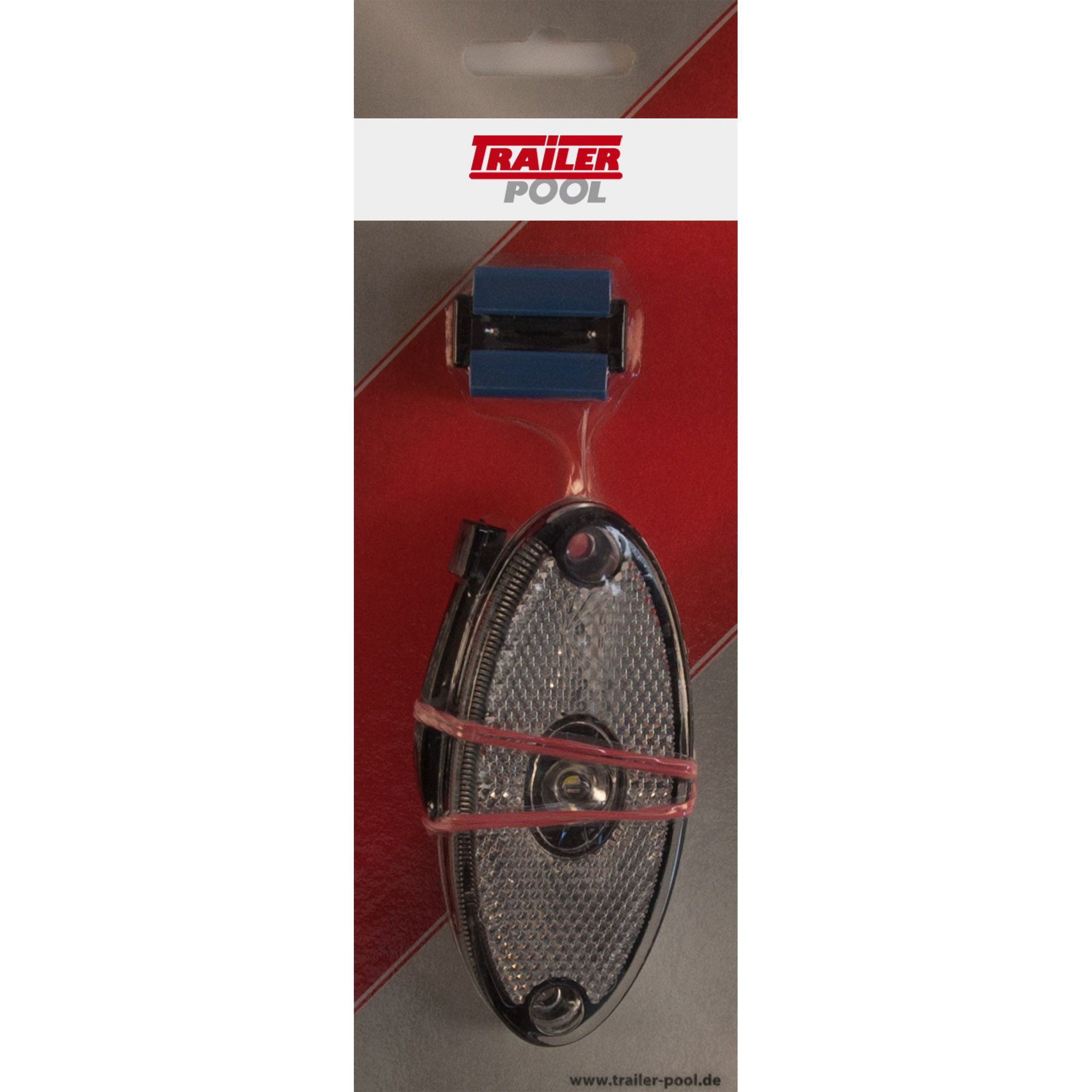 Begrenzungsleuchte Aspöck Flatpoint 2 LED, weiß, DC-Kabel