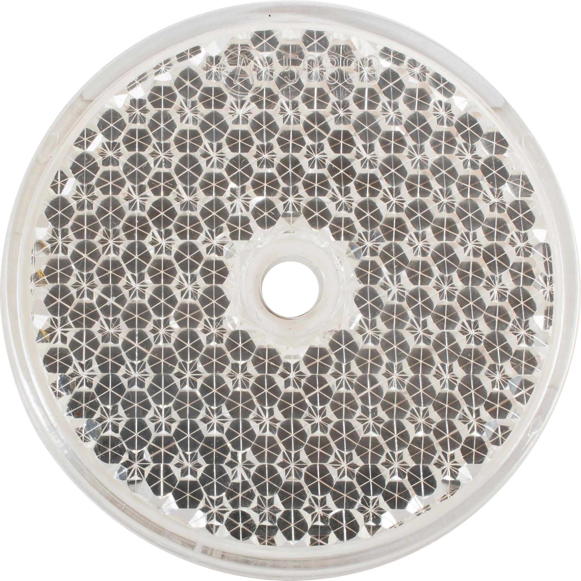 Rückstrahler Ø 55 mm, weiß, zum Schrauben