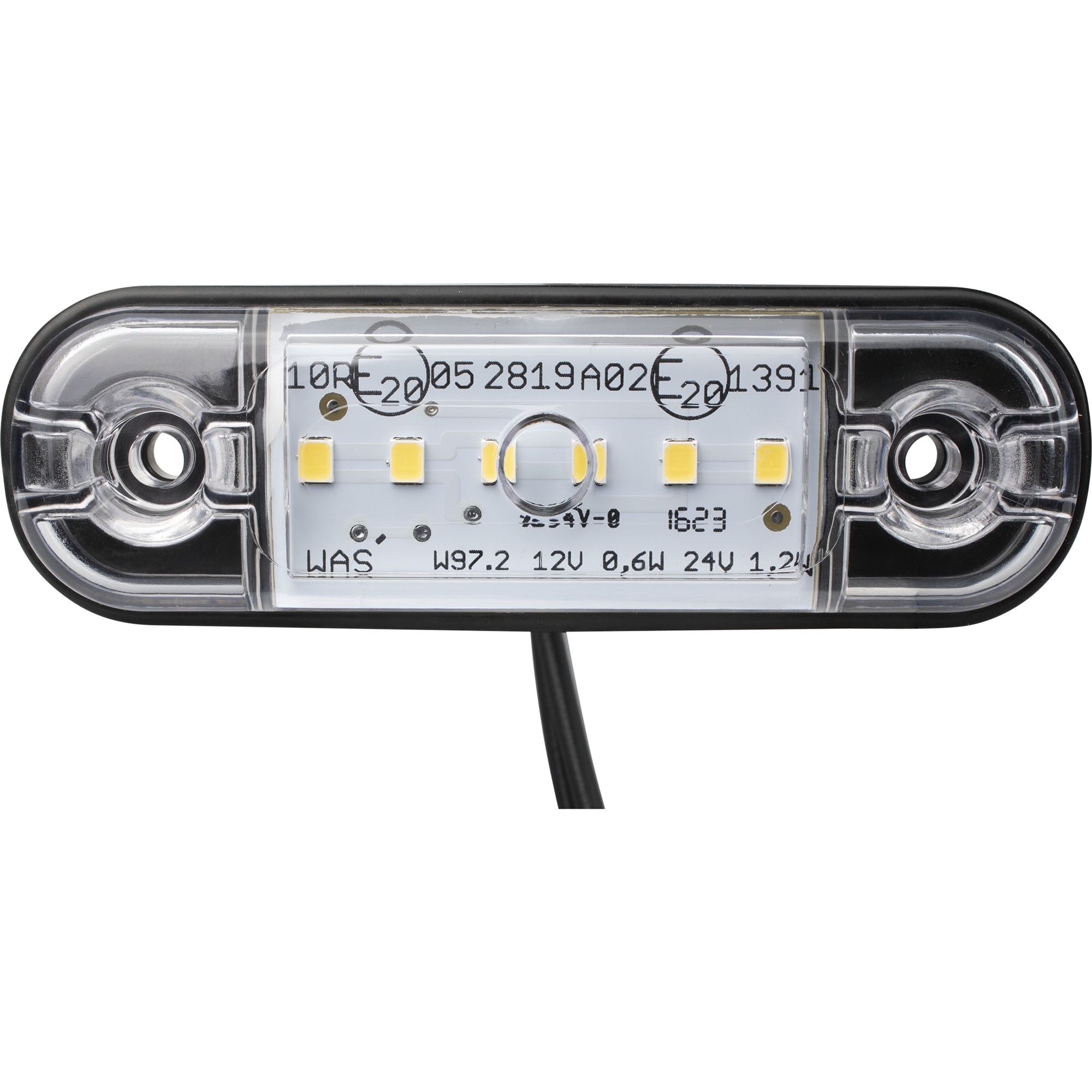 Begrenzungsleuchte LED, weiß, 12-24 Volt