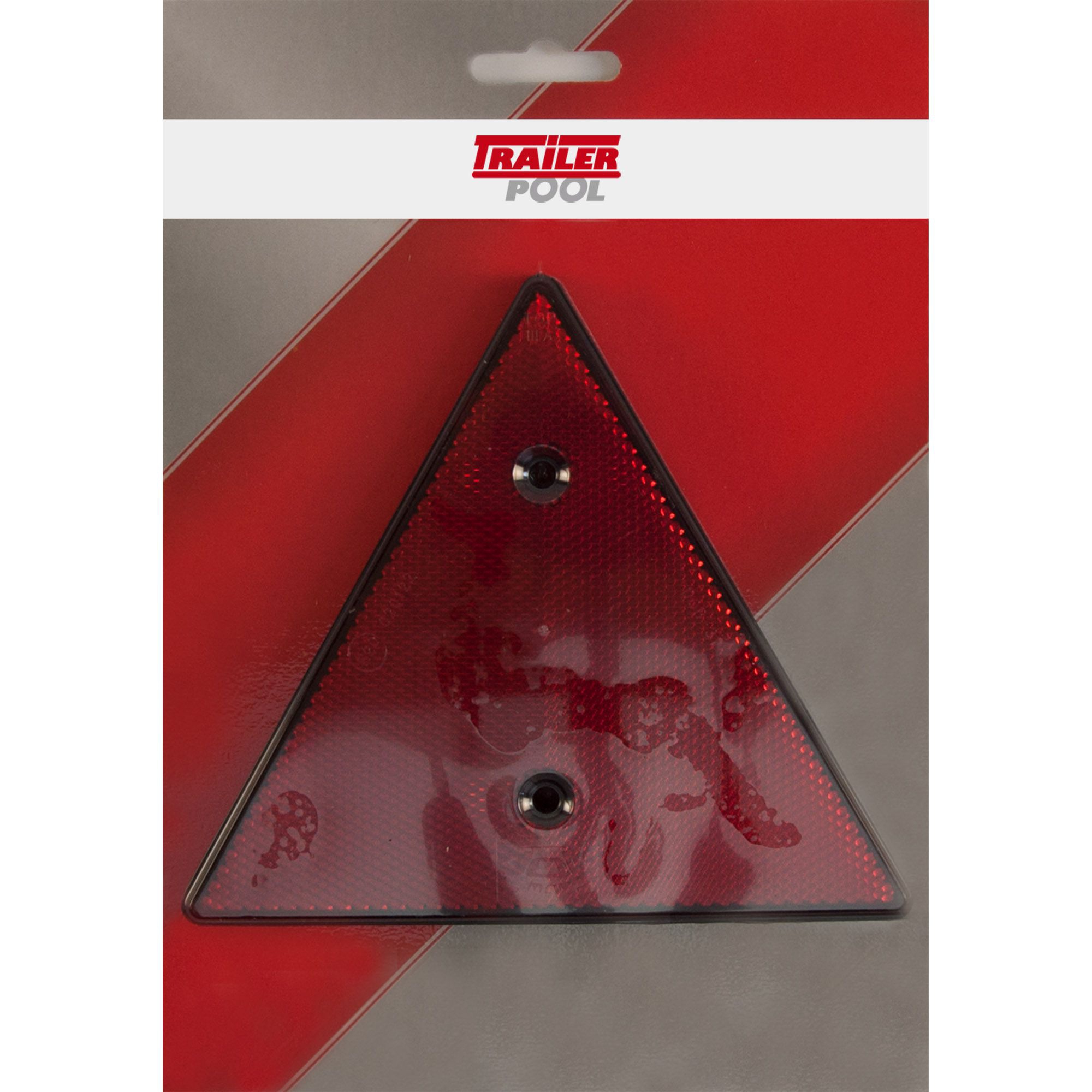 2 x Dreieckrückstrahler, rot, zum Schrauben