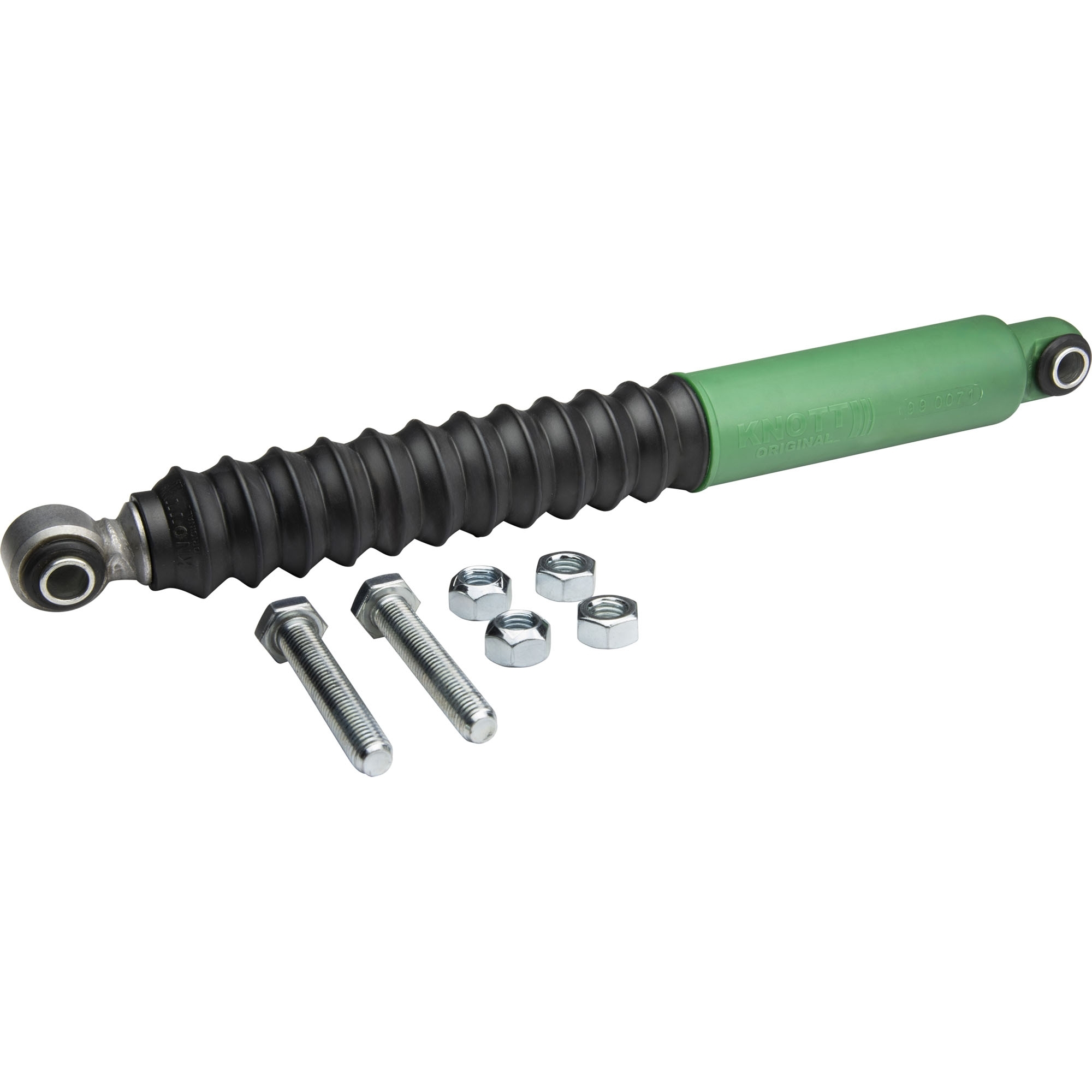 Radstoßdämpfer Knott, Achslast 1300 kg, grün