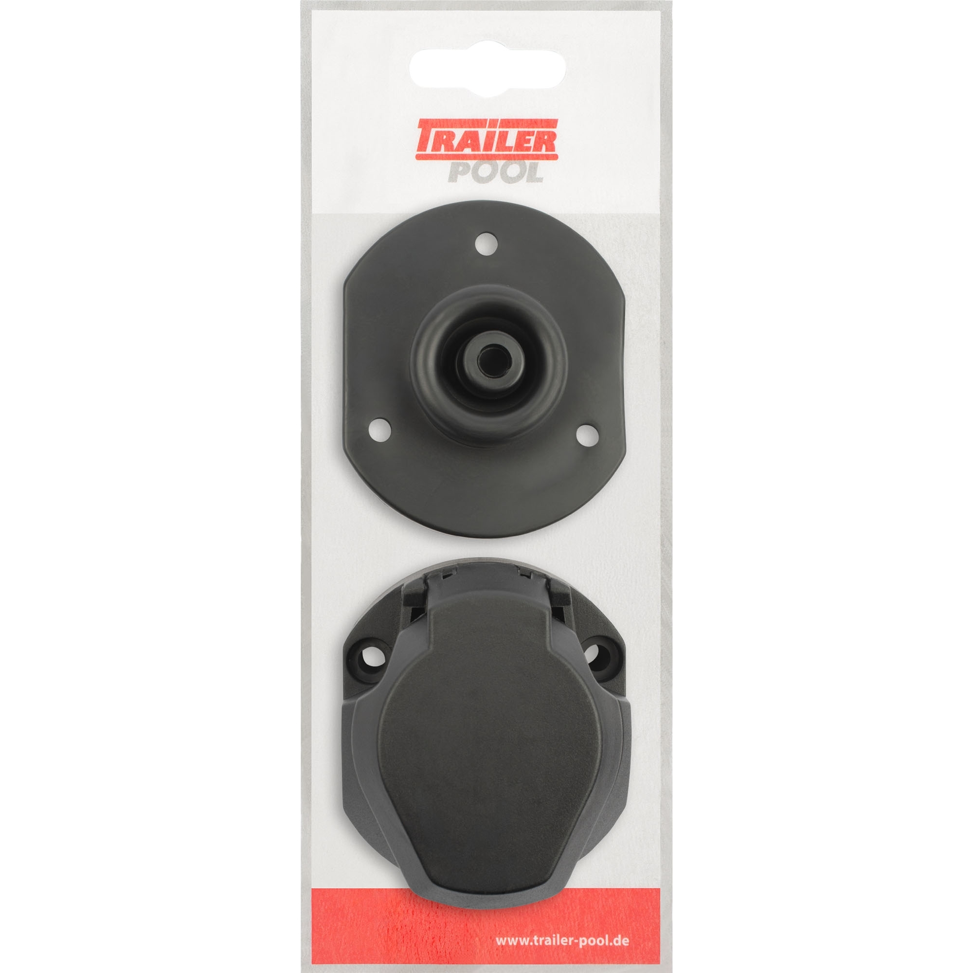Steckdose 13-polig, 12V, Kunststoff, Gummidichtung