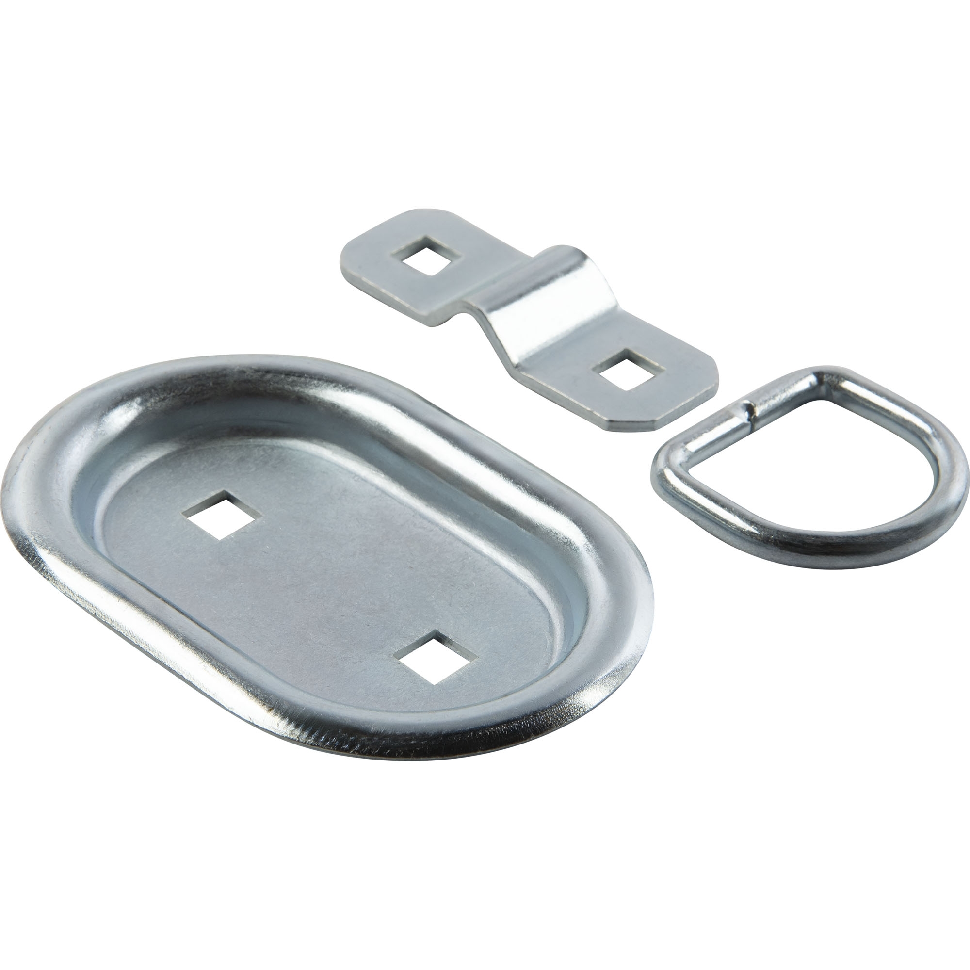 Zurrmulde 3-teilig, 104 x 70 mm, 400 daN