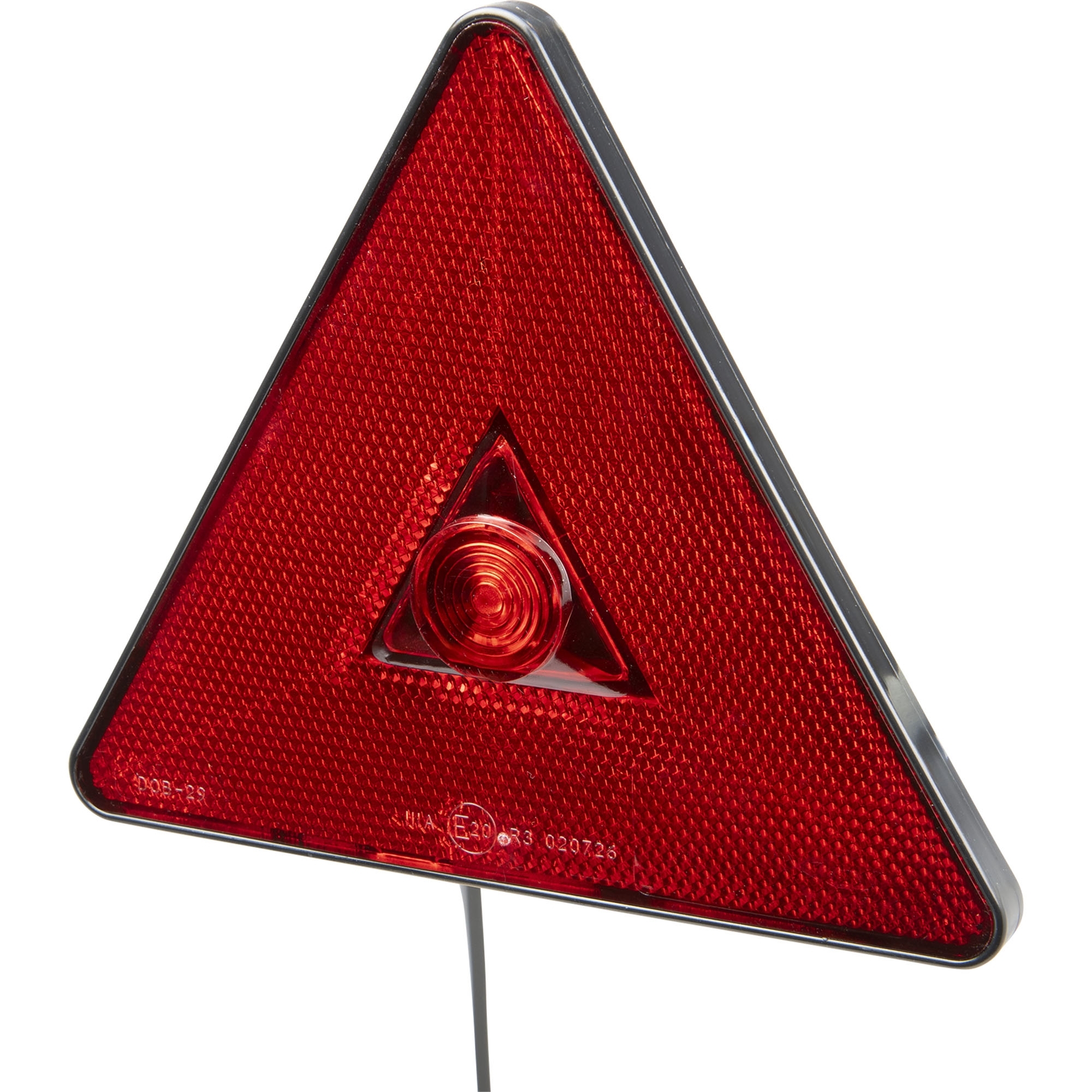 Dreieckrückstrahler LED, 12 - 24 V, rot