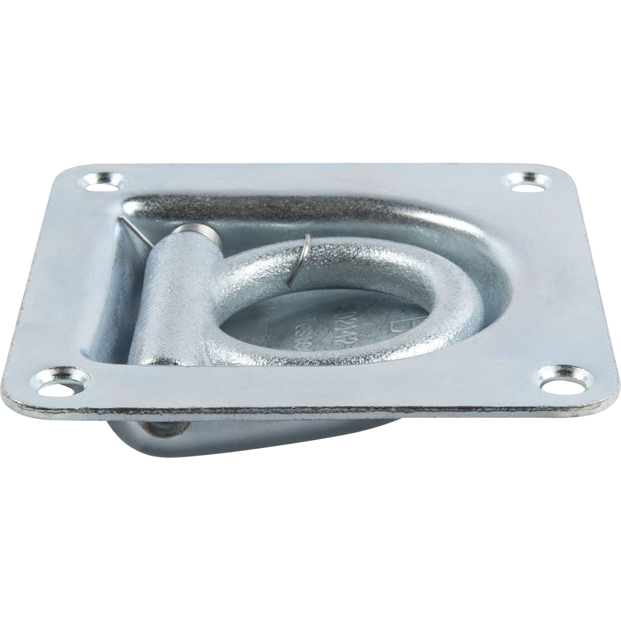 Zurrmulde mit Druckfeder, 105 x 105 mm, 800 daN