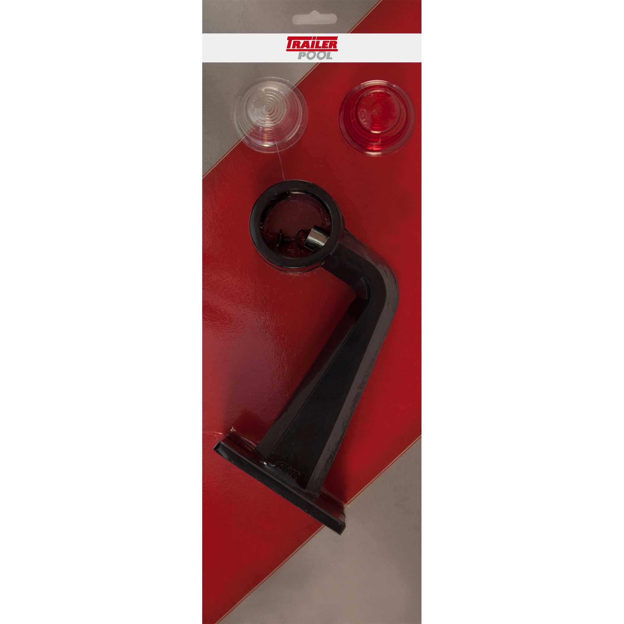 Schlußbegrenzungsleuchte mit gebogenen Gummiarm