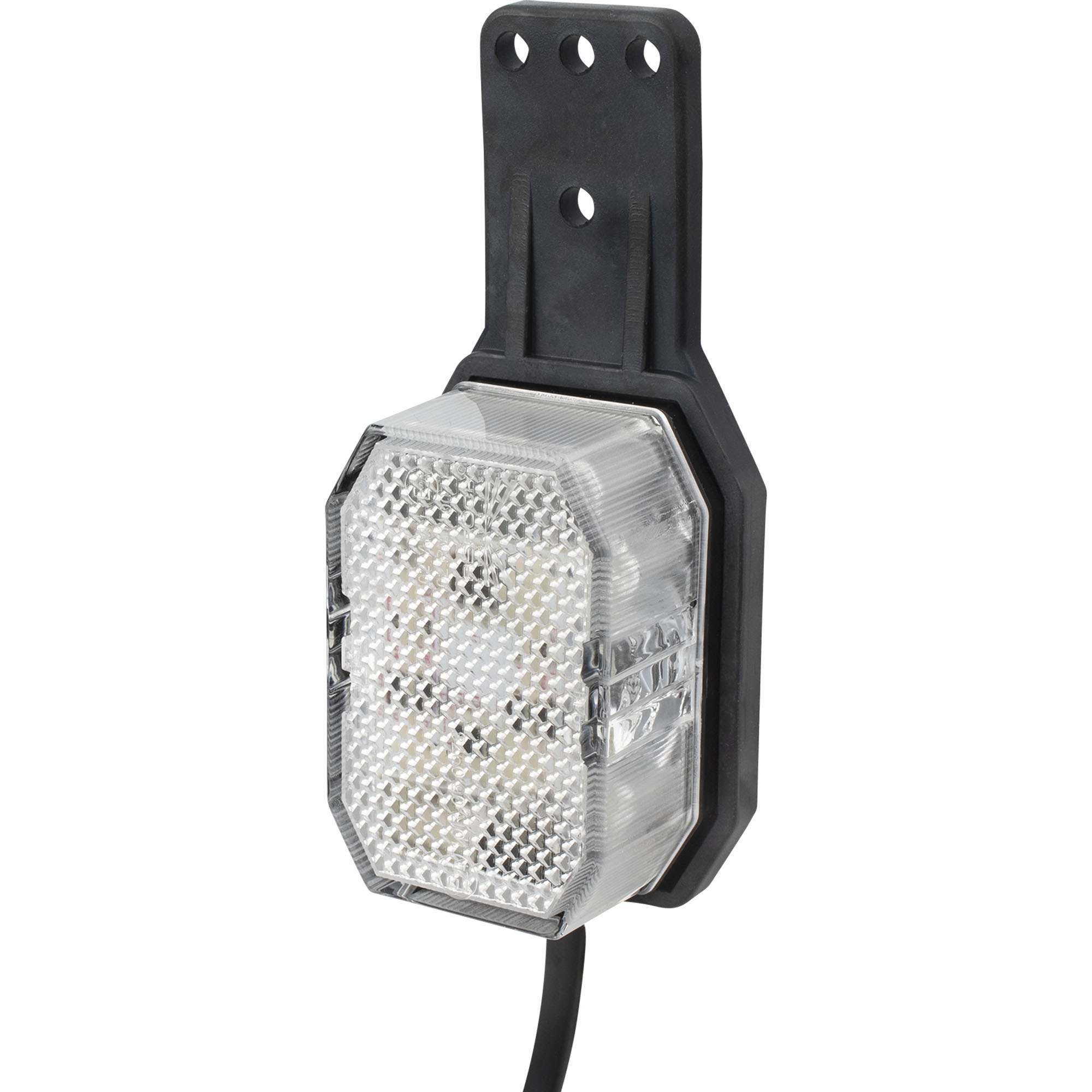 Begrenzungsleuchte Aspöck Flexipoint LED, rot/weiß, links, DC-Kabel