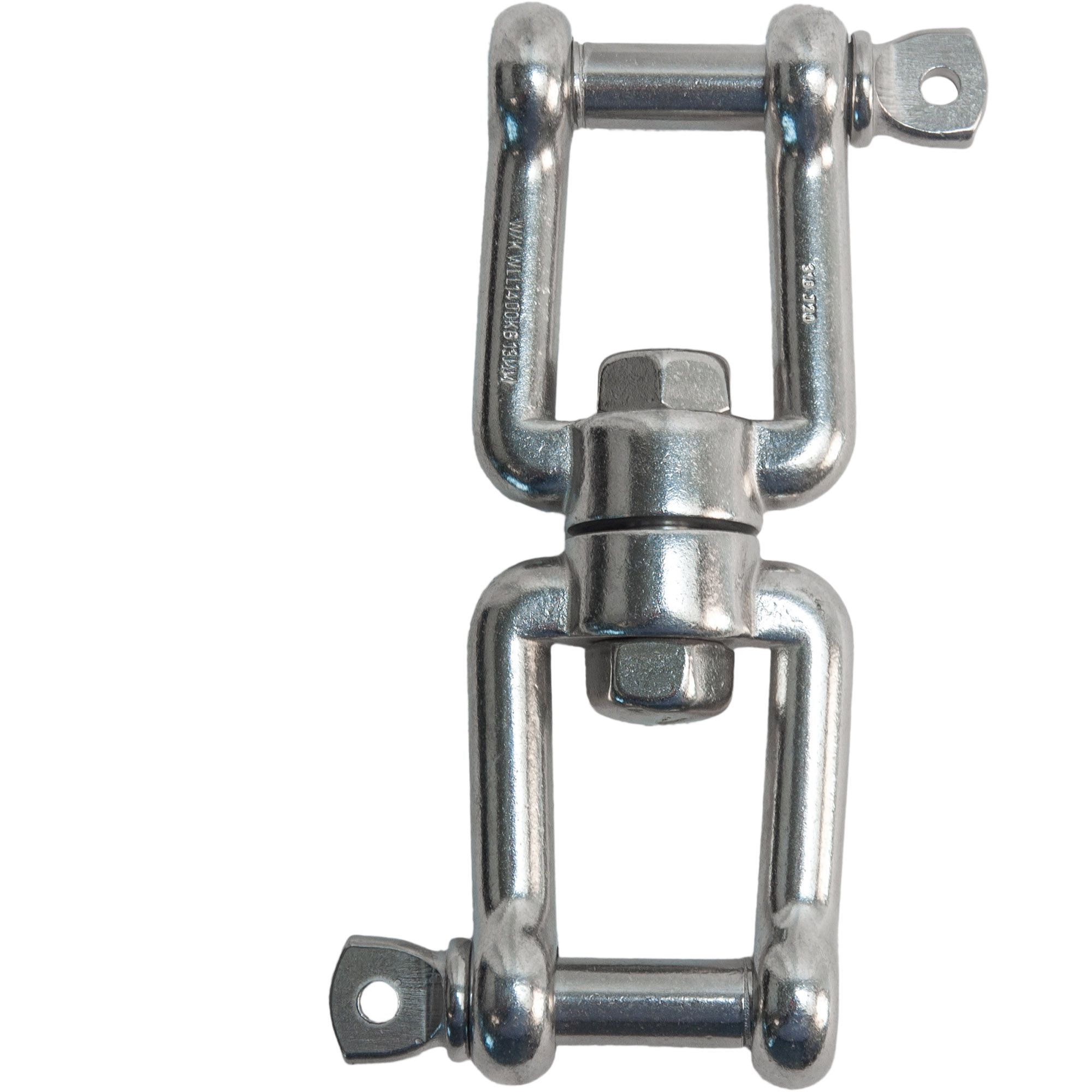 Wirbel V4A, Bolzen-Ø 8 mm, Tragfähigkeit 650 kg