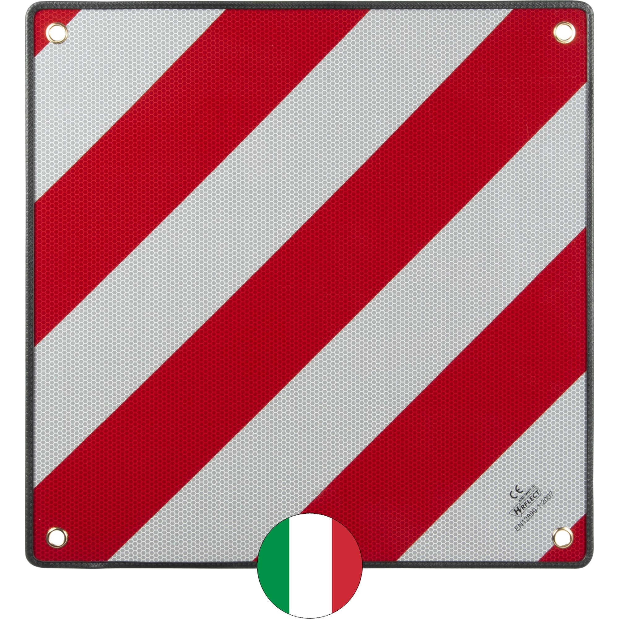 Warntafel für Italien/Spanien/Portugal, 500 x 500 mm