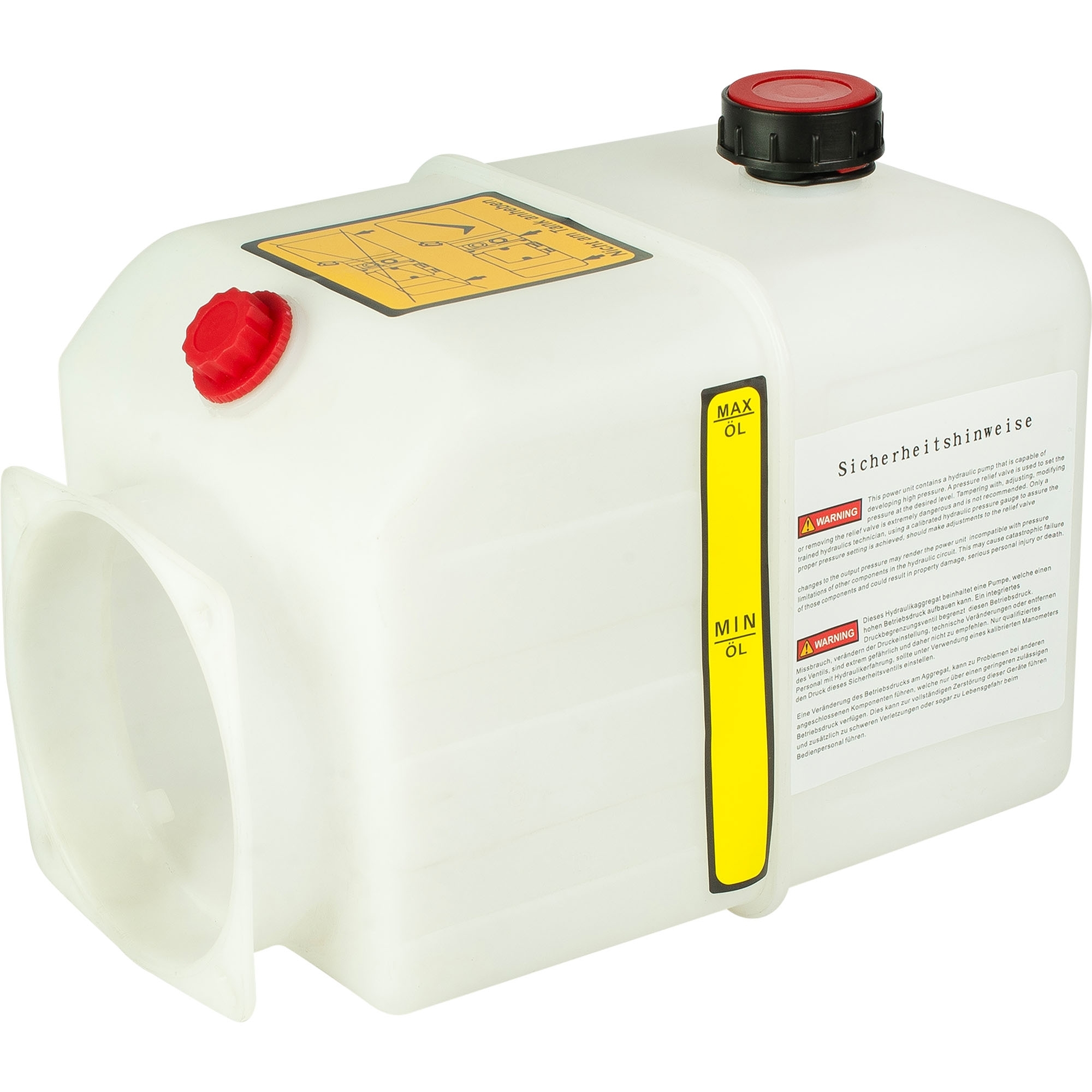 Tank für Elektrohydraulikaggregat 5 Liter, Kunststoff