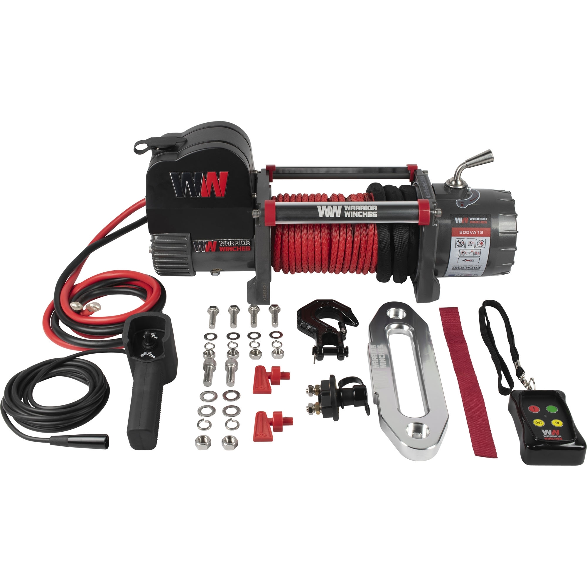 Elektrische Seilwinde, 12 V Zugkr. 3628 kg