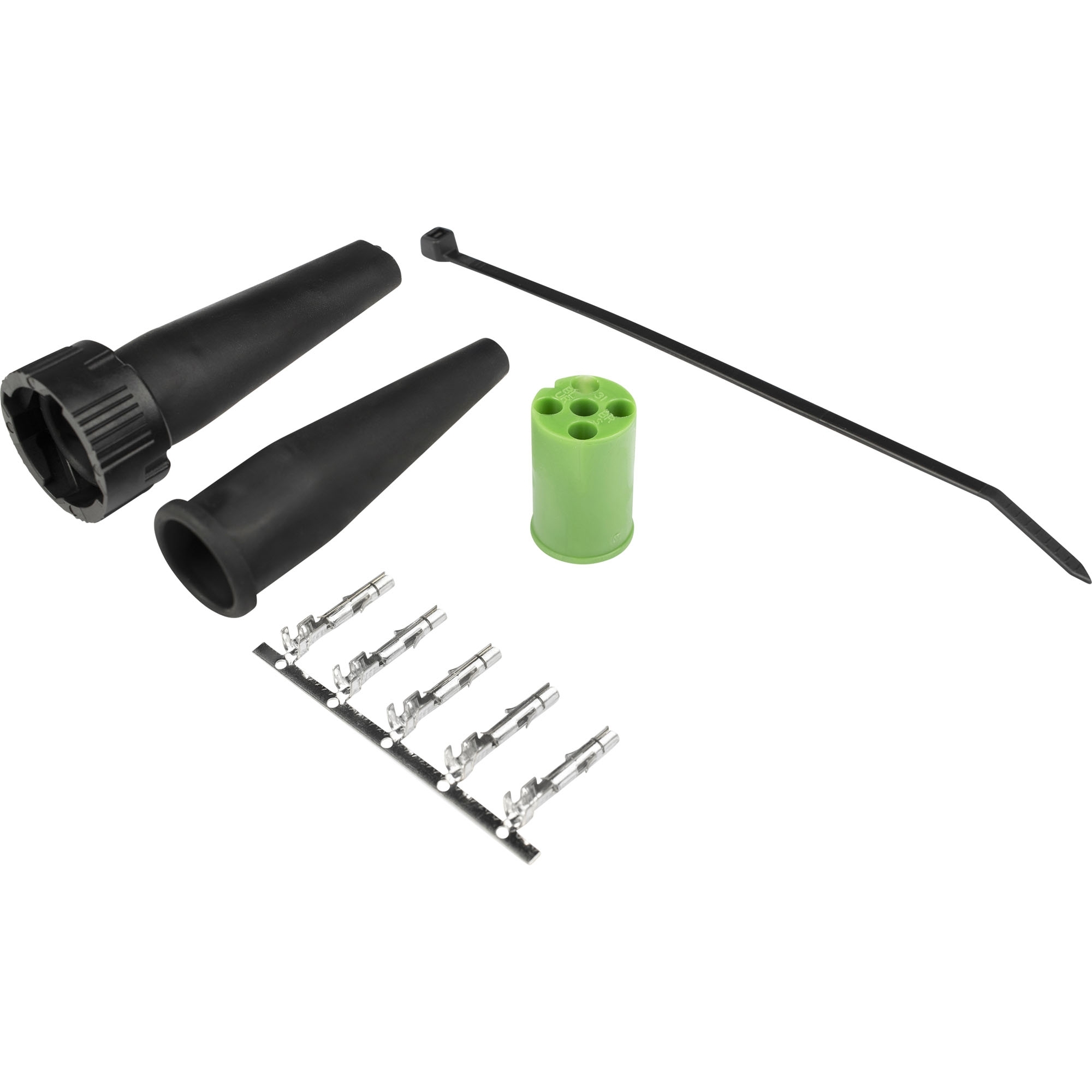 Bajonettverbinder 5-polig, grün/weiß = rechts