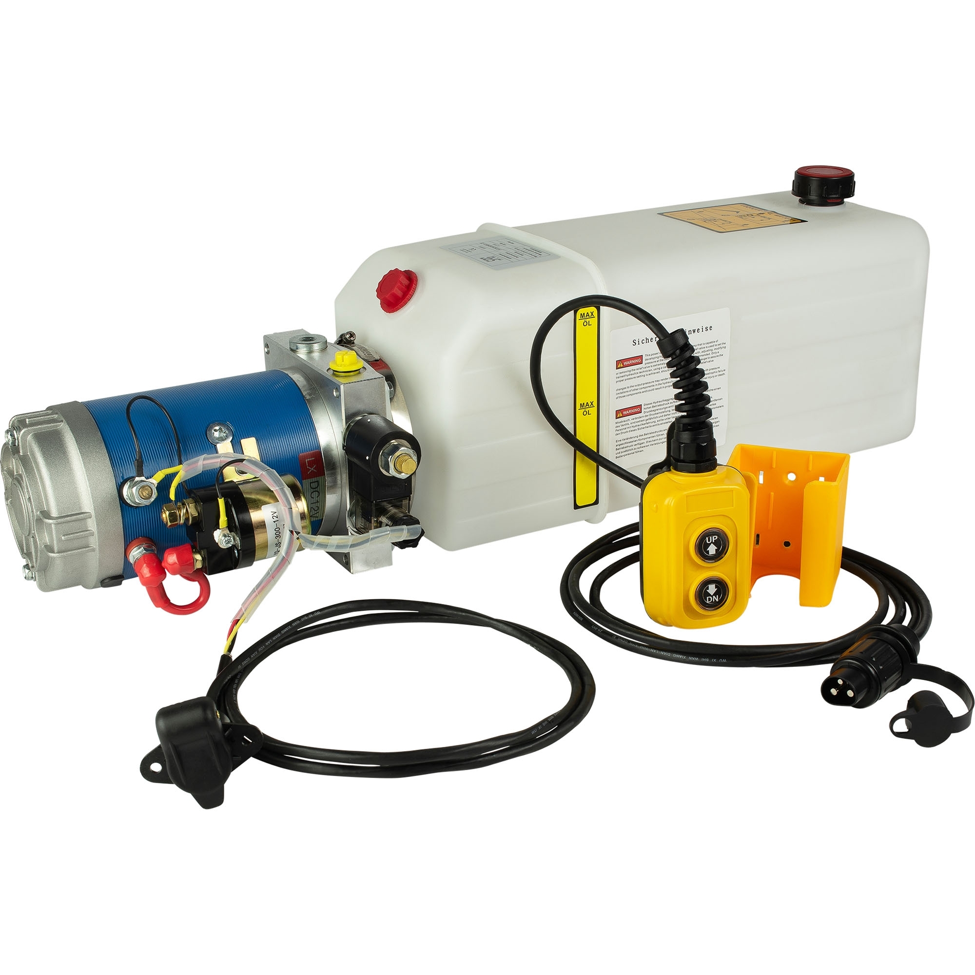 Elektrohydraulik Kompaktaggregat 12V, einfachwirkend, 8L Elektrohydraulik Kompaktaggregat 12V, einfachwirkend, 8L