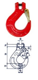 Ersatzteilgarnitur für Gabelkopflasthaken, Ø 10 mm