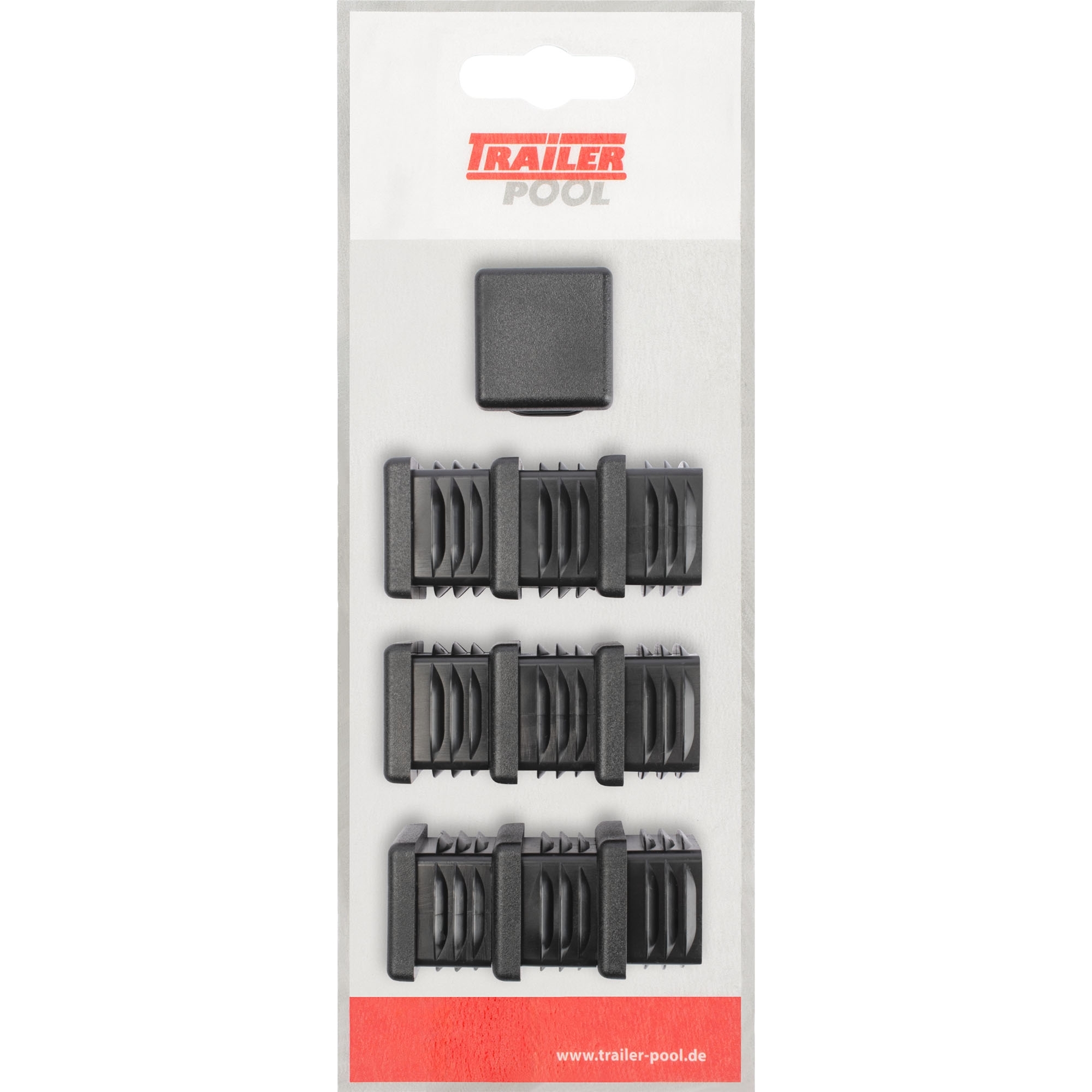 10 x Kunststoff-Stopfen 25 x 25 mm, WS 1,0 - 2,5 mm