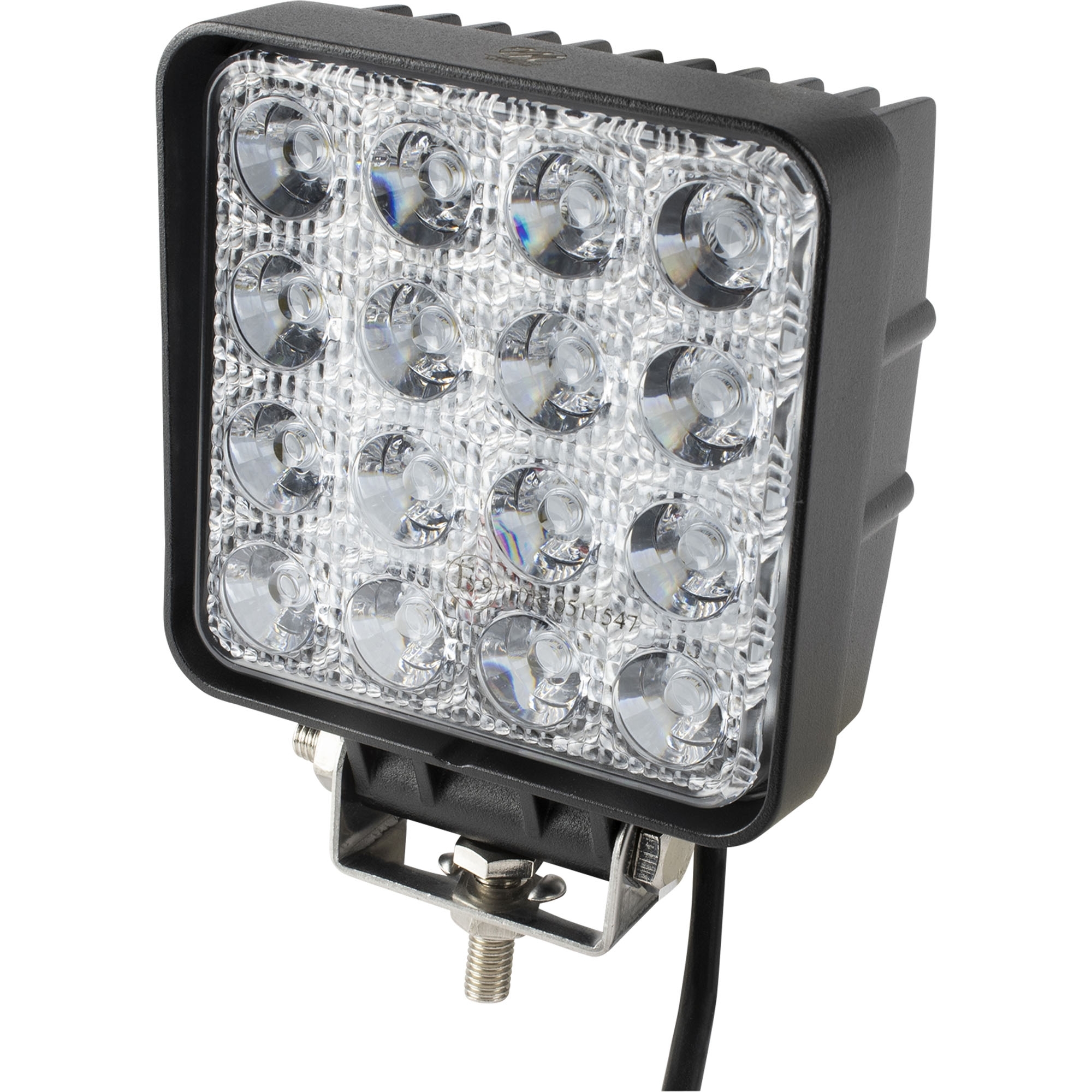 Arbeitsscheinwerfer LED, 3600 lm, 10 bis 30 V, 48 W, Flut