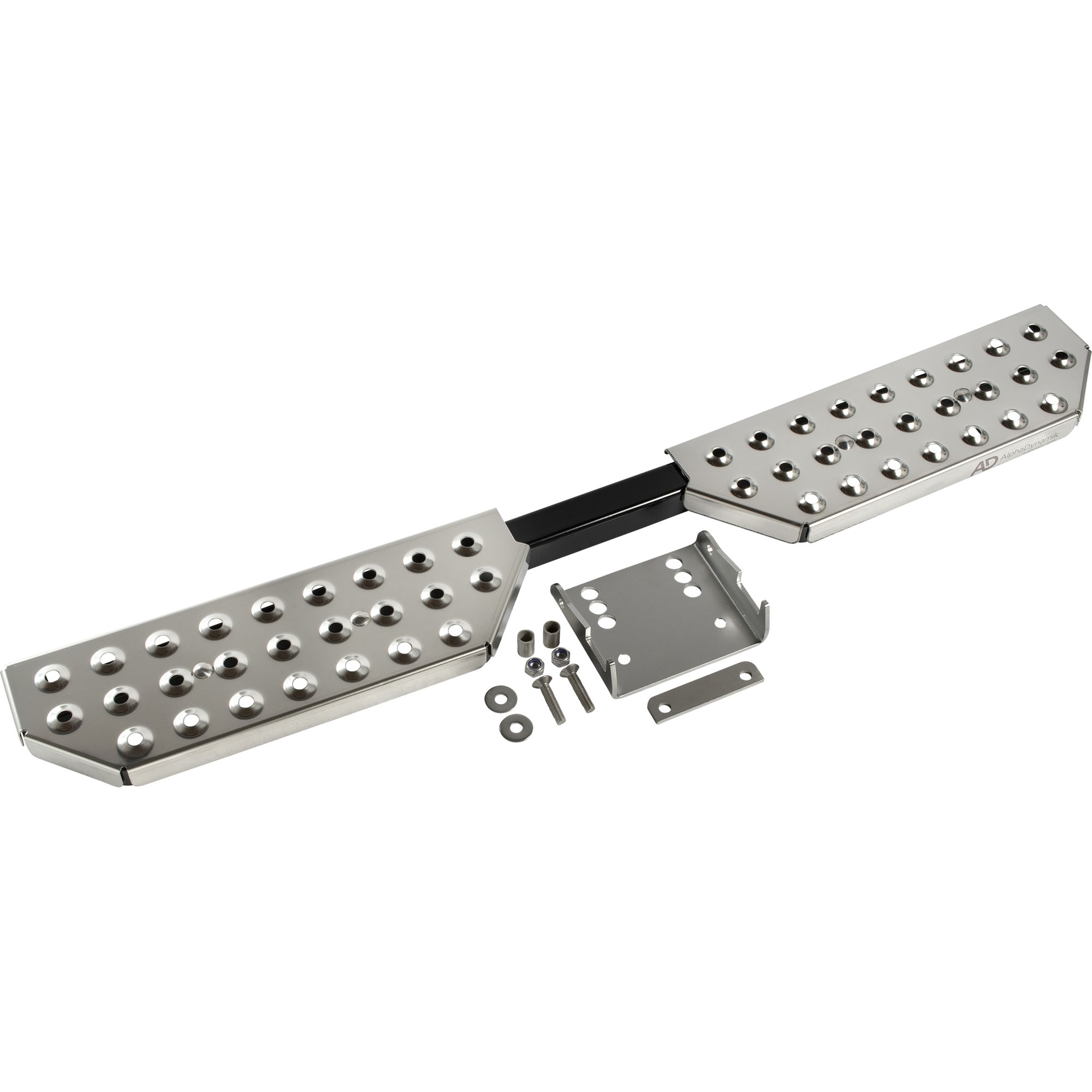 Heckauftritt für AHK, Edelstahl, Breite 1700 mm