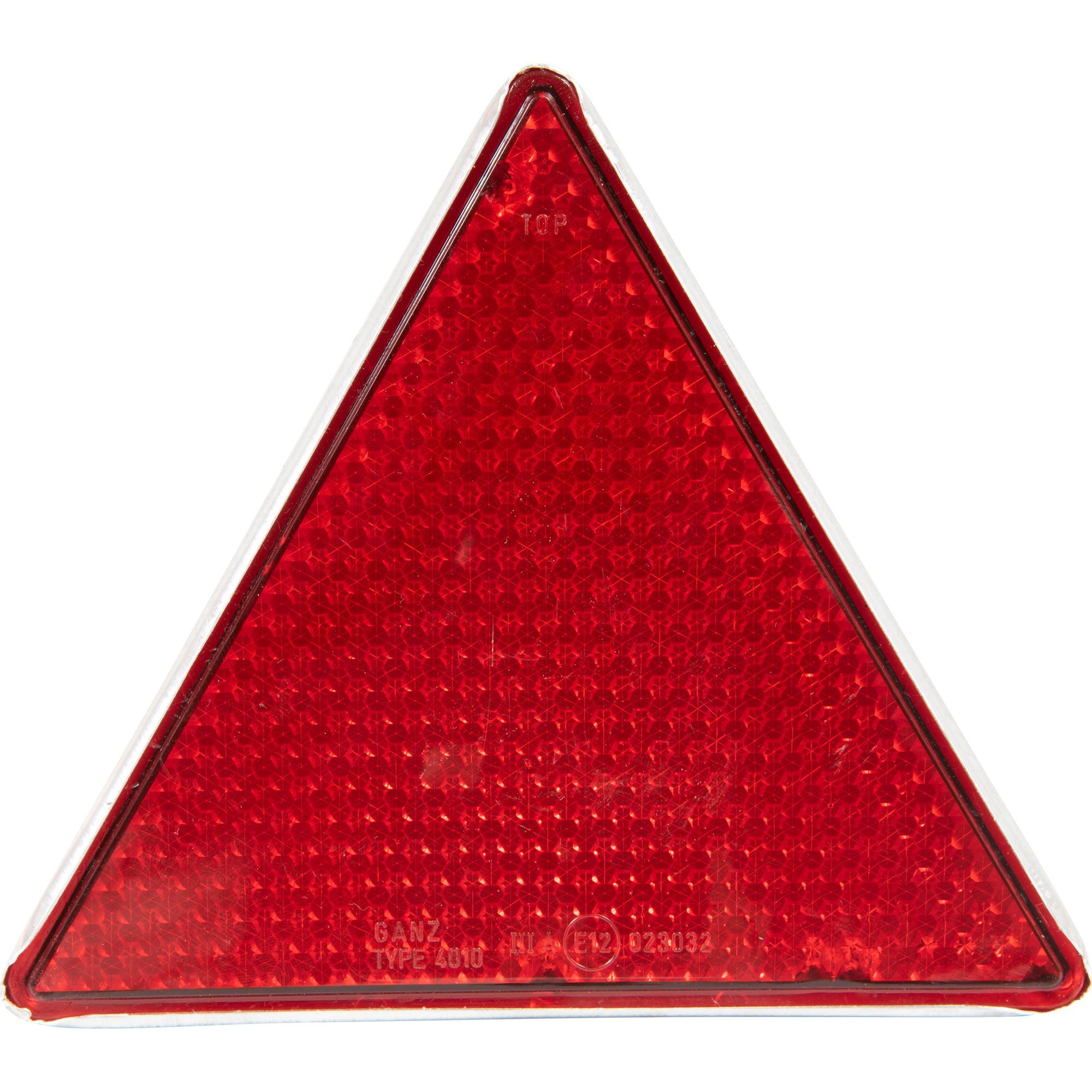 Dreieckrückstrahler rot, Alufassung