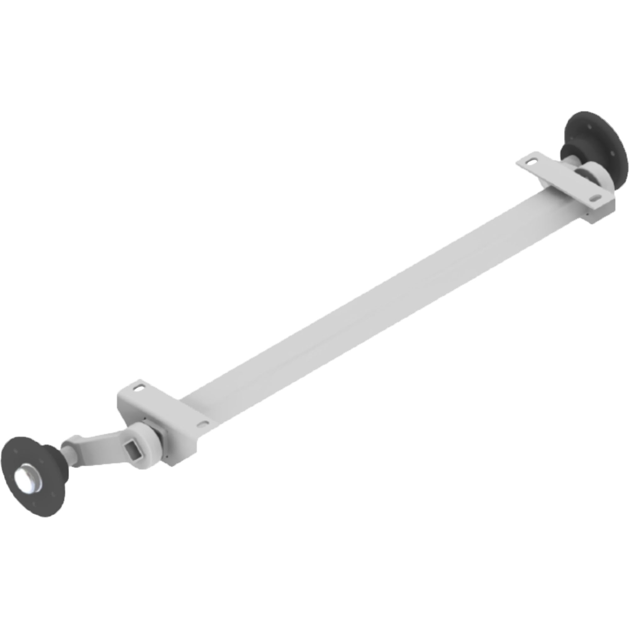 Gummifederachse ungebremst 750 kg, Auflage 1000 mm