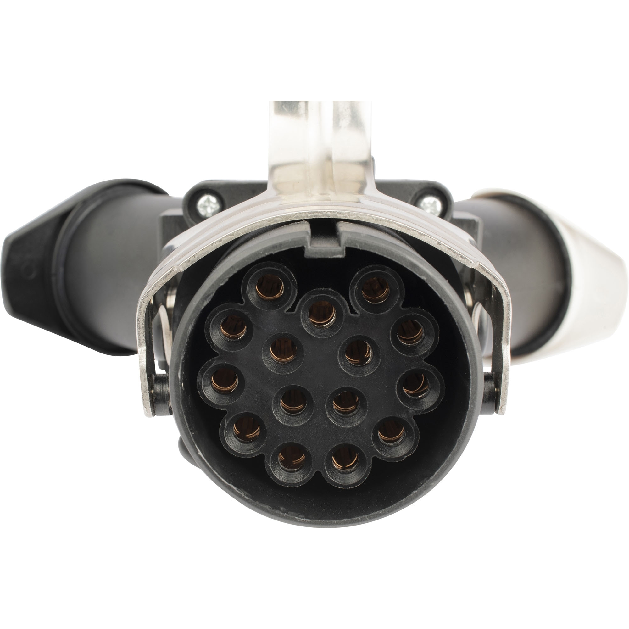 24 Volt Kurzadapter 1 x 15 Pol-Stecker zu  2 x  7 Pol-Steckdose