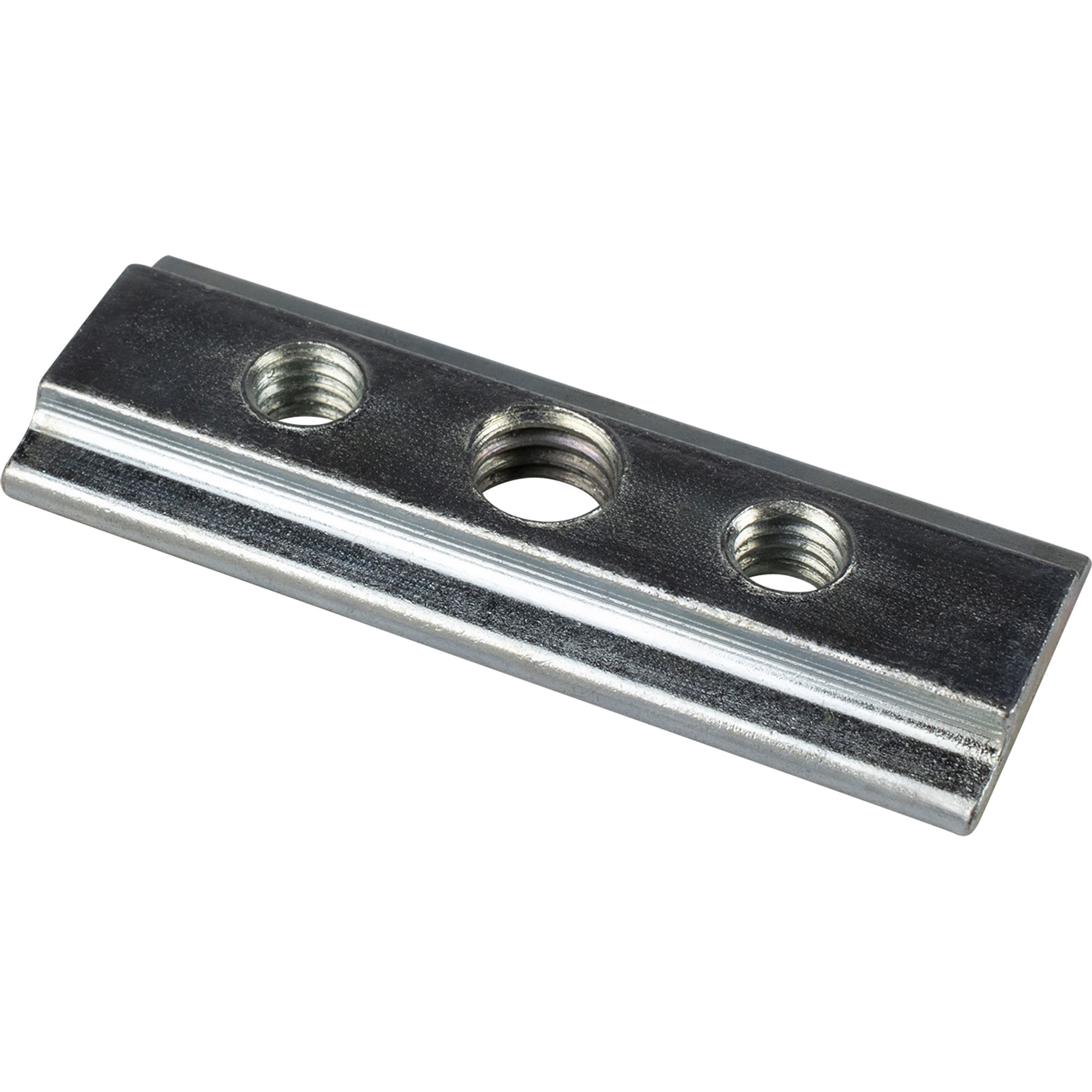 Nutenstein galvanisch verzinkt, 2xM6 Gewinde