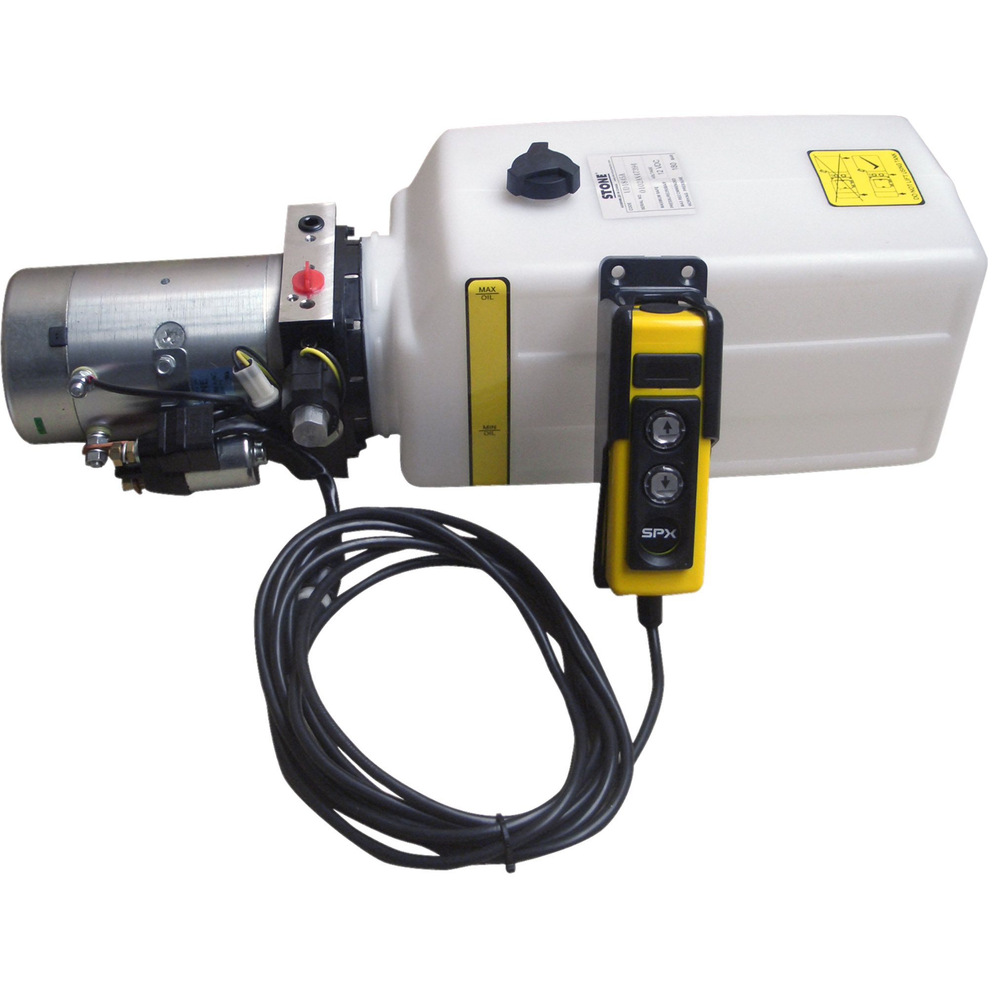 Elektrohydraulikaggregat, 12 Volt, 4 Liter Tank,