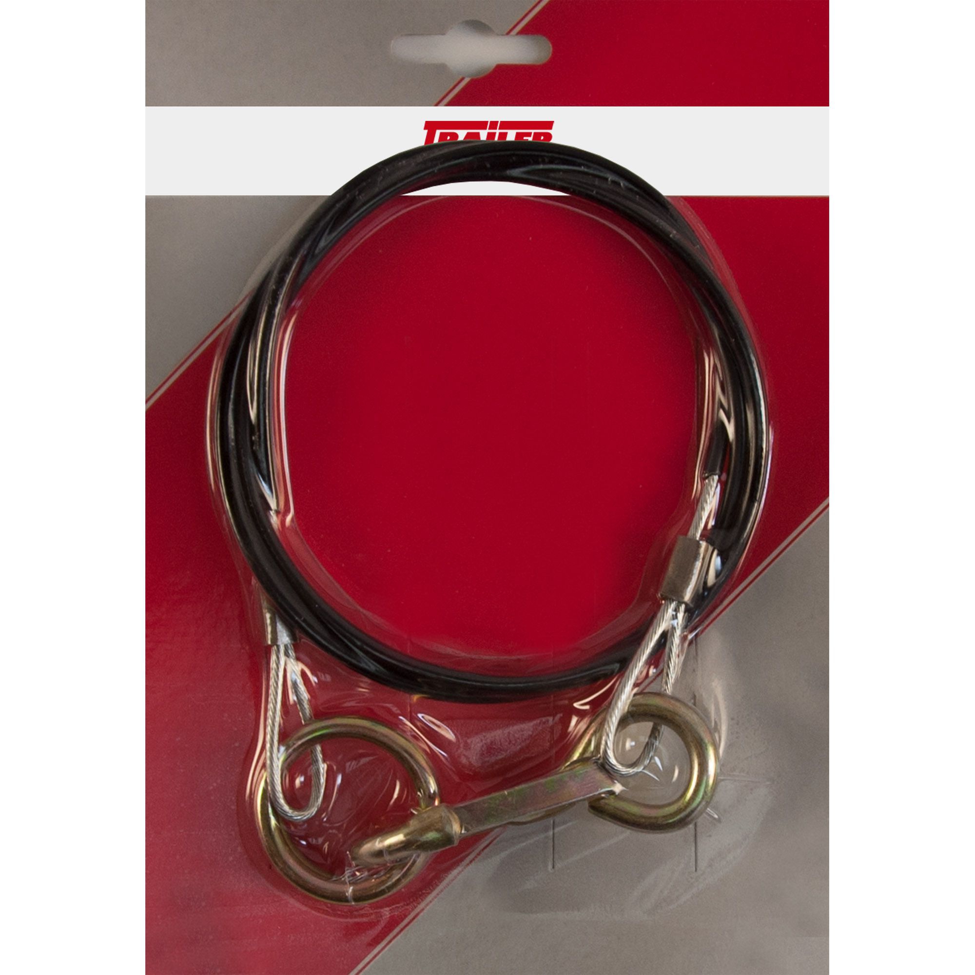 Abreißseil mit Ring, Länge 1000 mm, schwarz Abreißseil mit Ring, Länge 1000 mm, schwarz