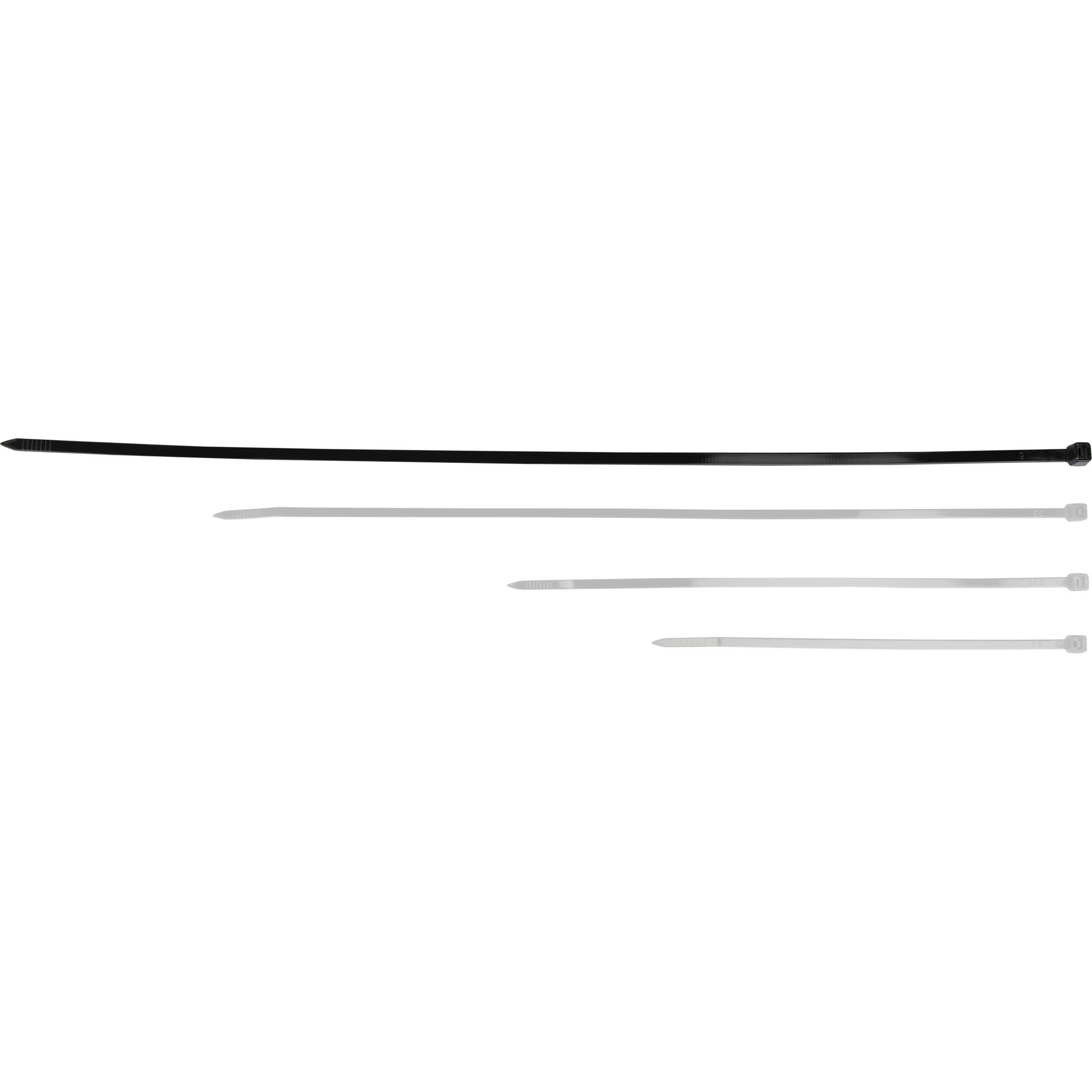 Kabelbinder 100 Stk, 5 x 370 mm, schwarz