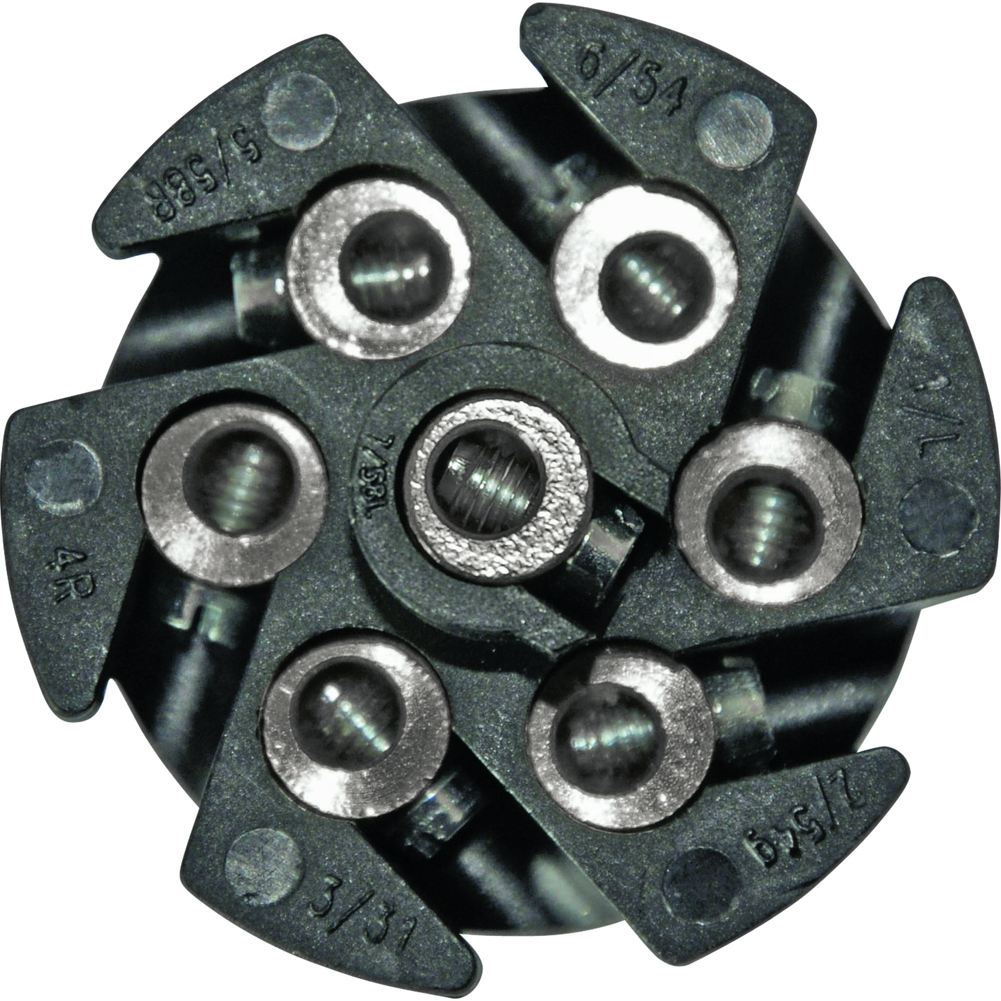 Stecker 7-polig, 12V, Metall, steckbar